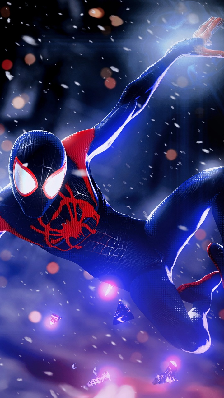 Miles Morales Wallpaper 4K, Into the Spider-Verse, Spider-Man