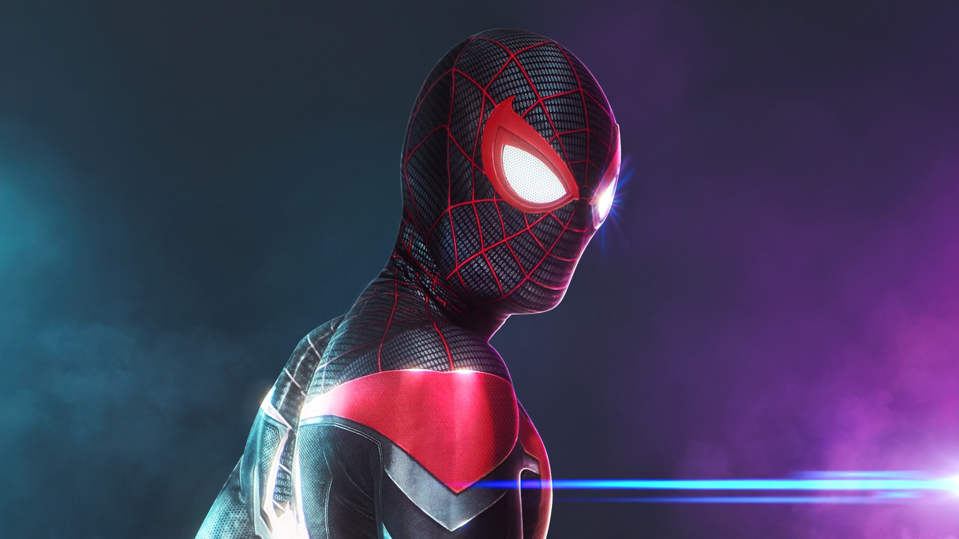 Miles Morales Wallpaper 4K, Spider-Man, Colorful