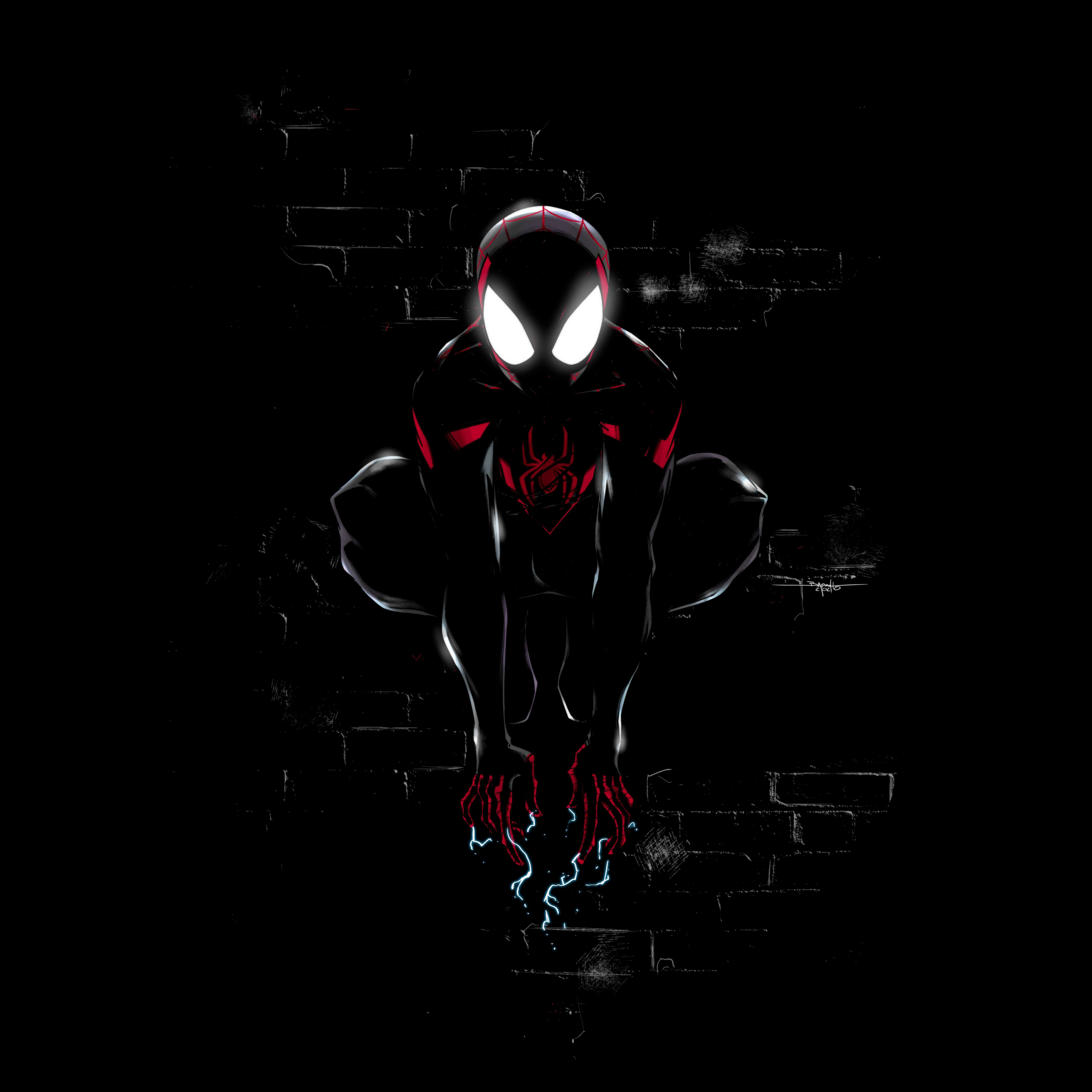 Miles Morales Wallpaper 4k Spider Man Dark