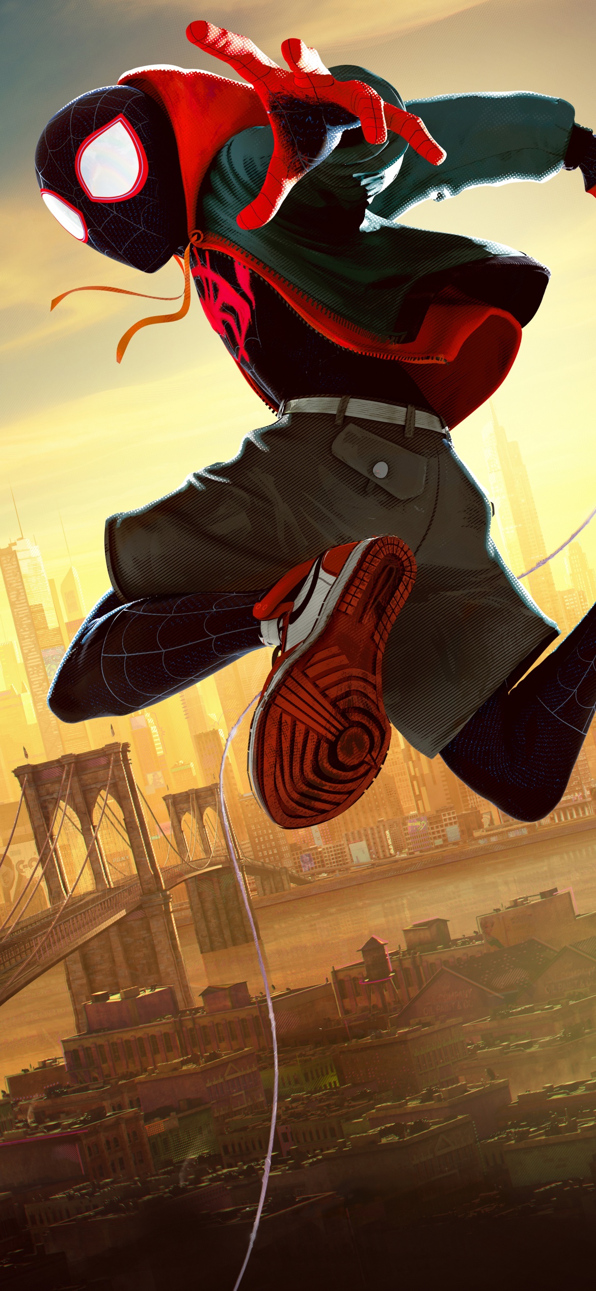 spider man into the spider verse miles morales wallpaper reddit