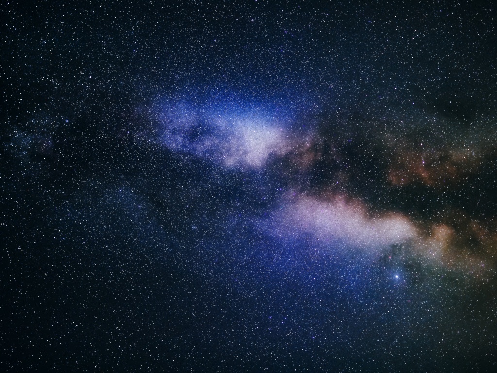 Milky Way Wallpaper 4K, Galaxy, Starry sky, Outer space