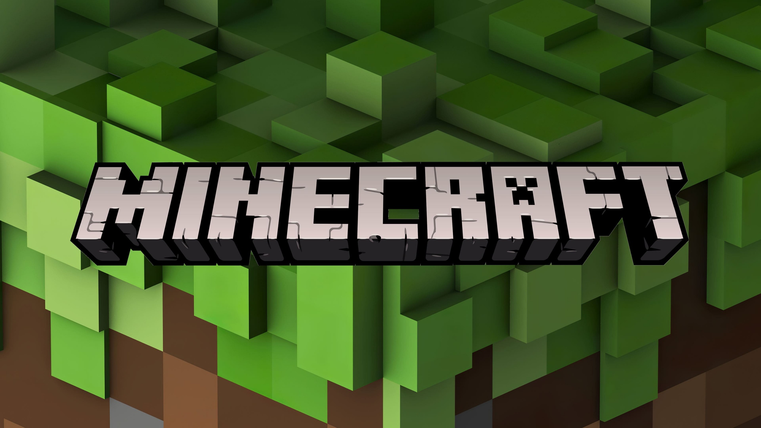 Minecraft #2 [2560x1440]  Minecraft logo, Minecraft wallpaper, Minecraft  games