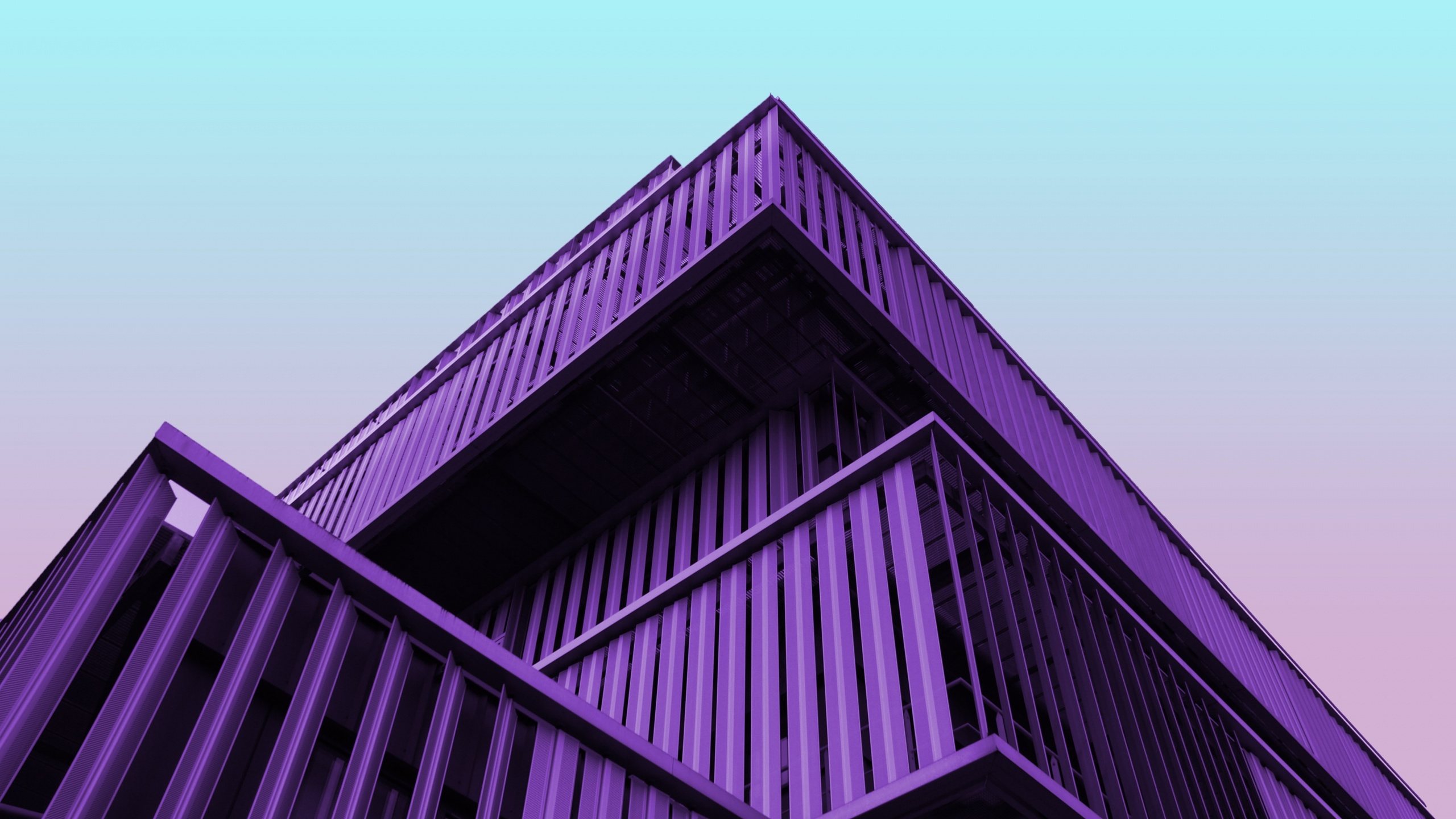 Modern architecture Wallpaper 4K, Contemporary, Purple, Building, Clear