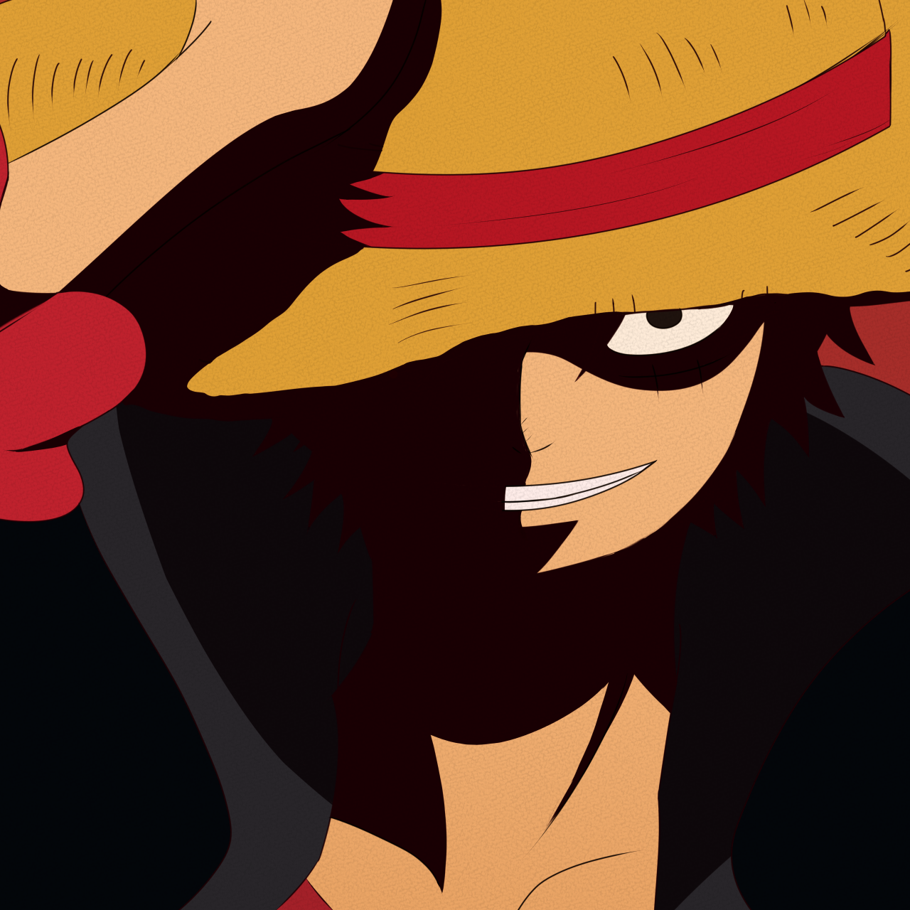 Wallpaper pirate, monkey d. luffy, one piece, anime, big smile