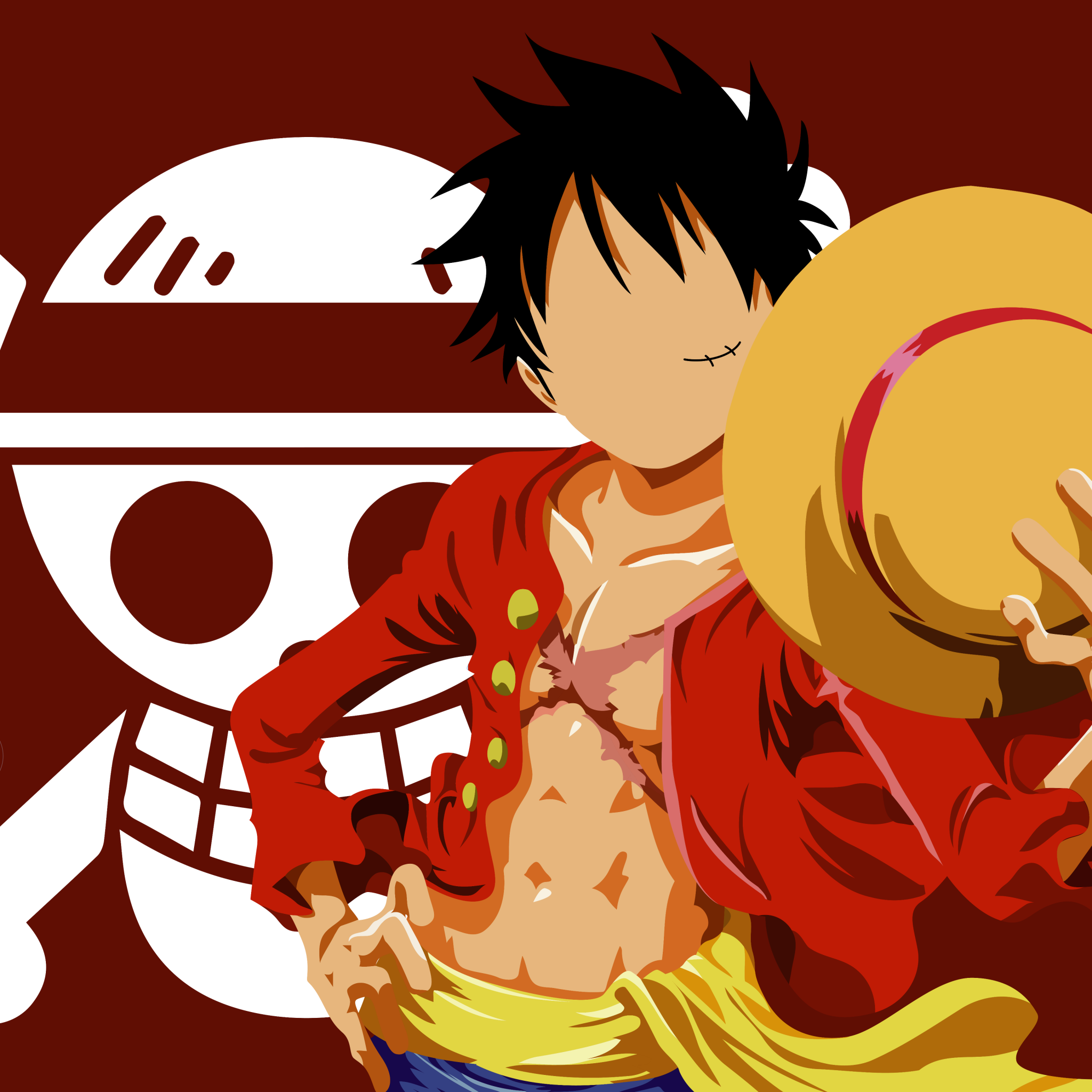 Monkey D Luffy from One Piece illustration, Monkey D. Luffy