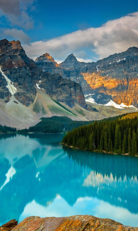 Moraine Lake Wallpaper 4K, Banff National Park, Mountains