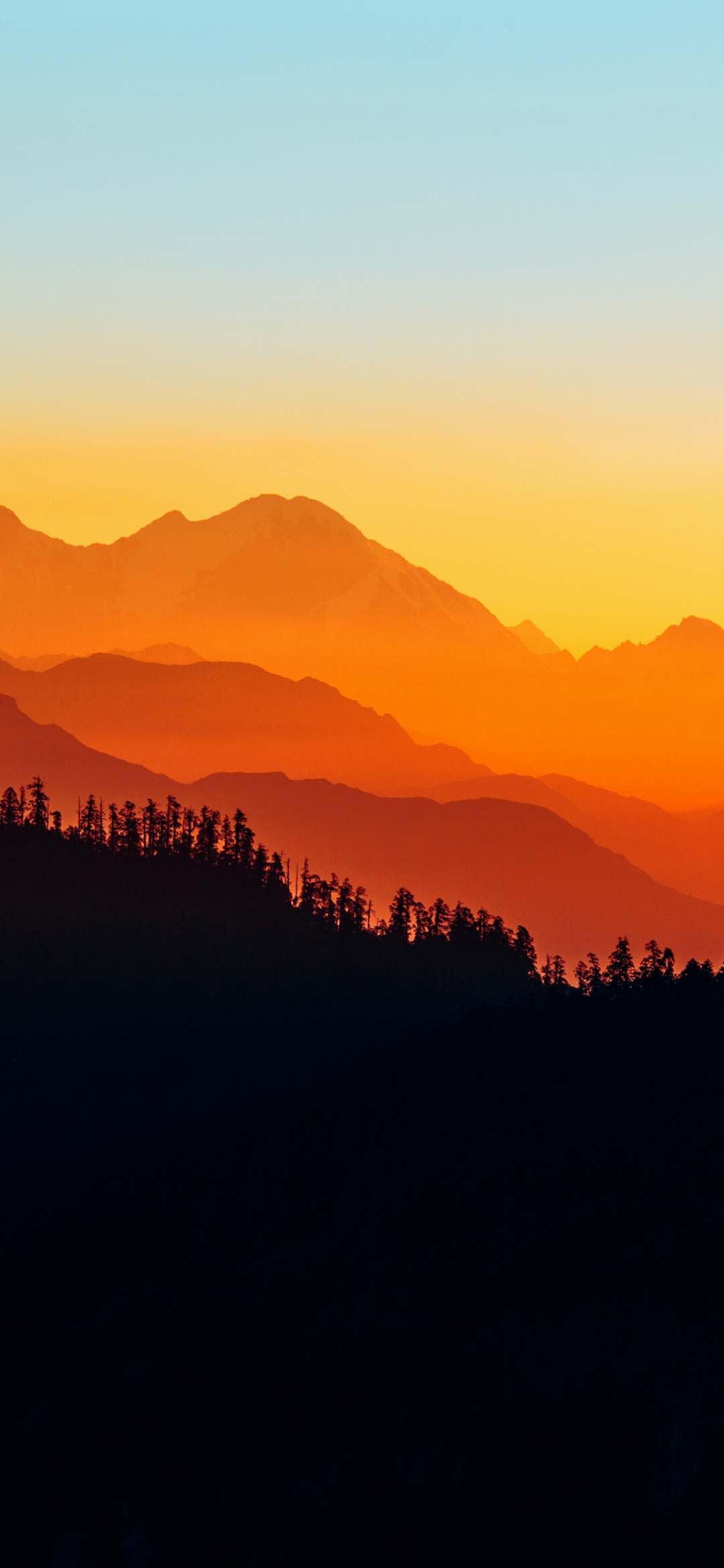 Mountains Wallpaper 4K, Nepal, Himalayas, Silhouette