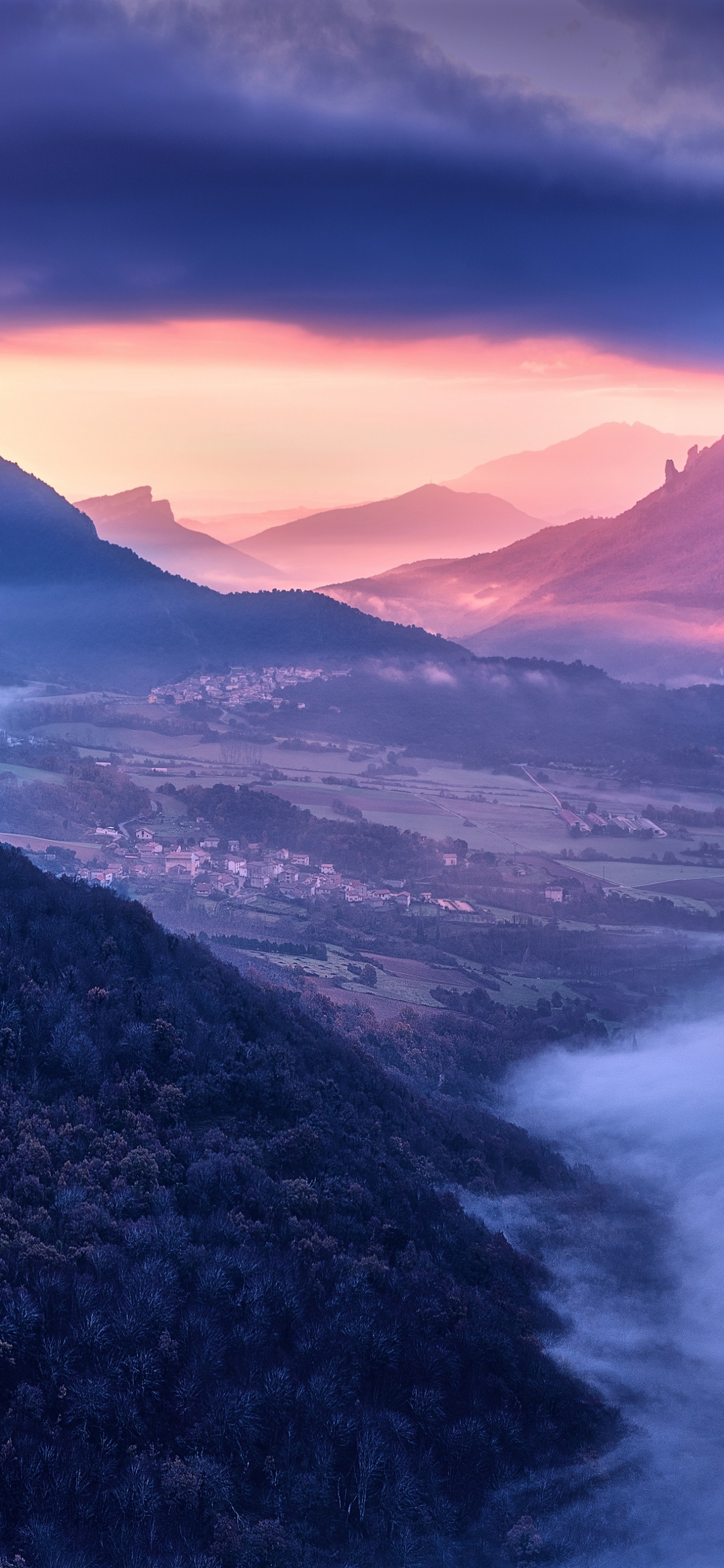 Mountains Wallpaper 4K, Sunrise, Scenic, Early Morning, Countryside