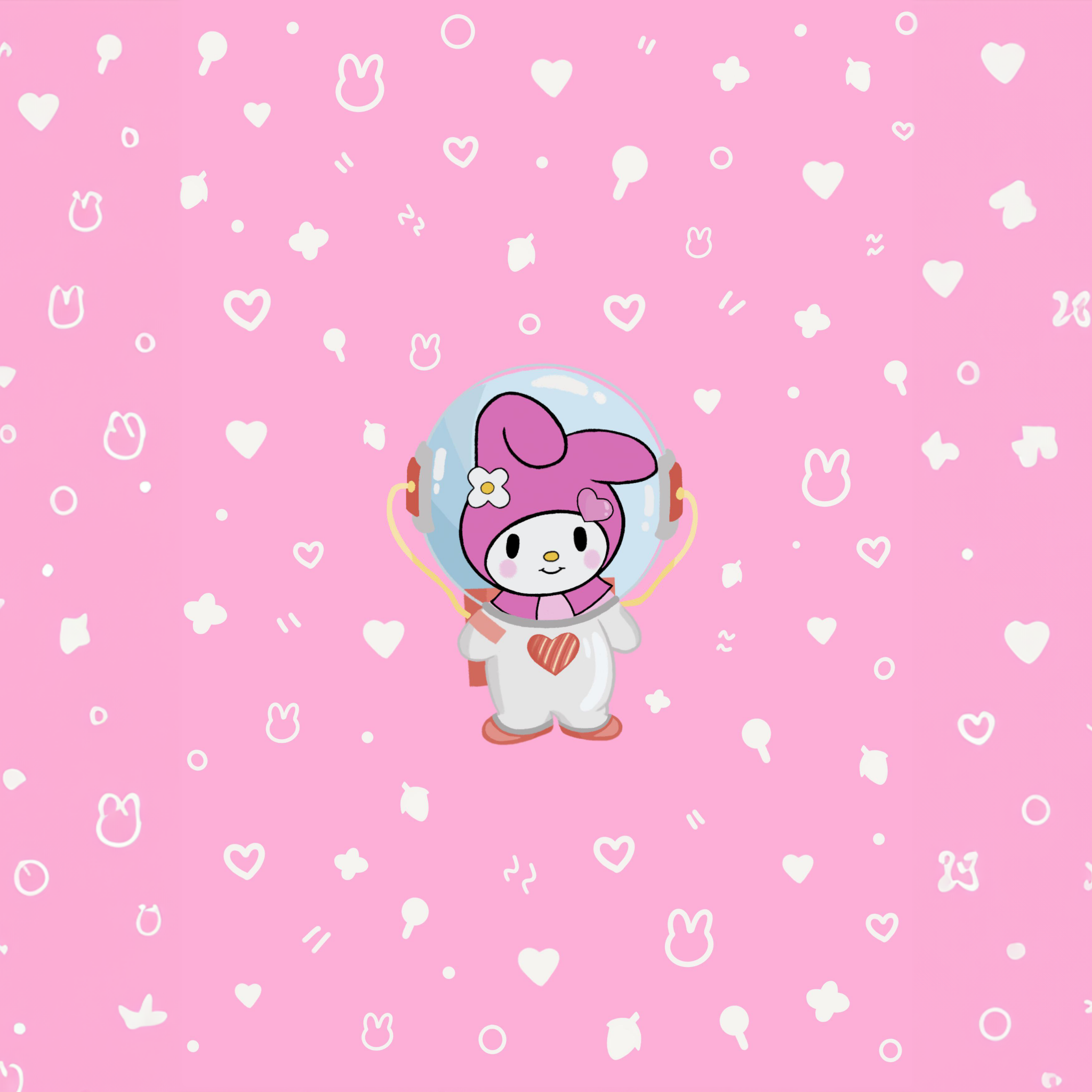 My Melody aesthteic bunny cute my melo pastel pink rainbow HD phone  wallpaper  Peakpx