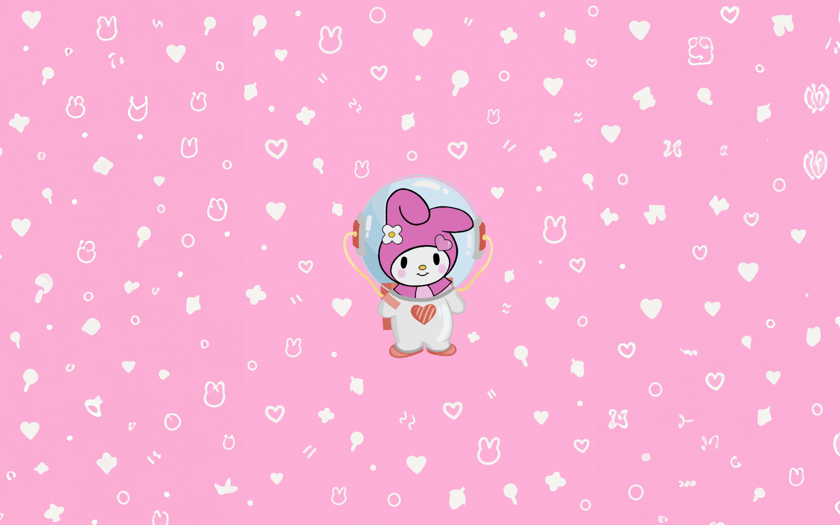 Download My Melody Soft Aesthetic Wallpaper  Wallpaperscom