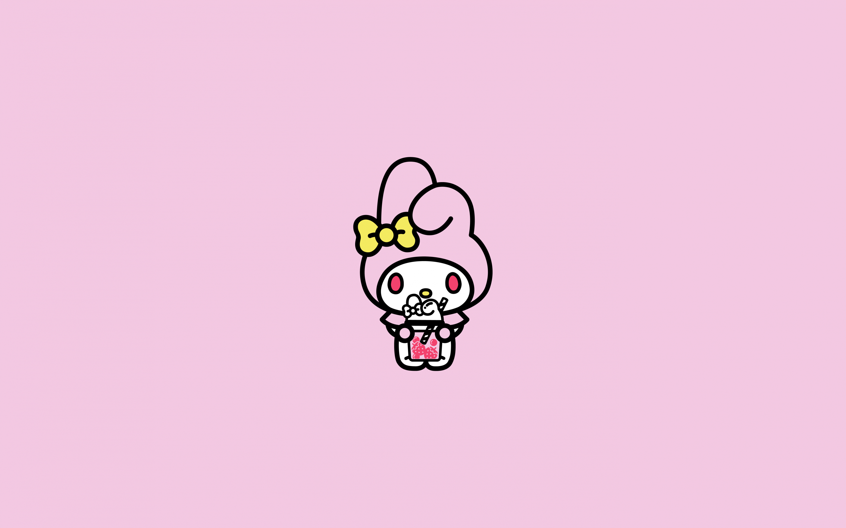 My Melody Wallpaper 4K, Pink, 5K, Cute cartoon, Sanrio