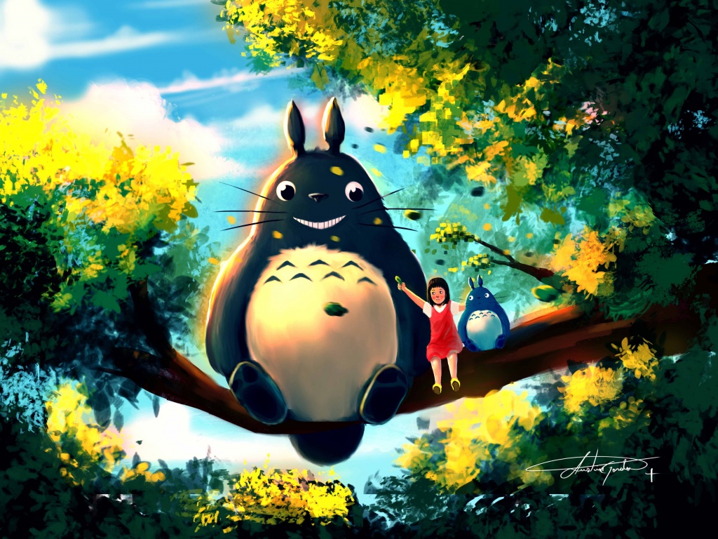 My Neighbor Totoro Wallpaper 4K, Mei, Tonari no Totoro