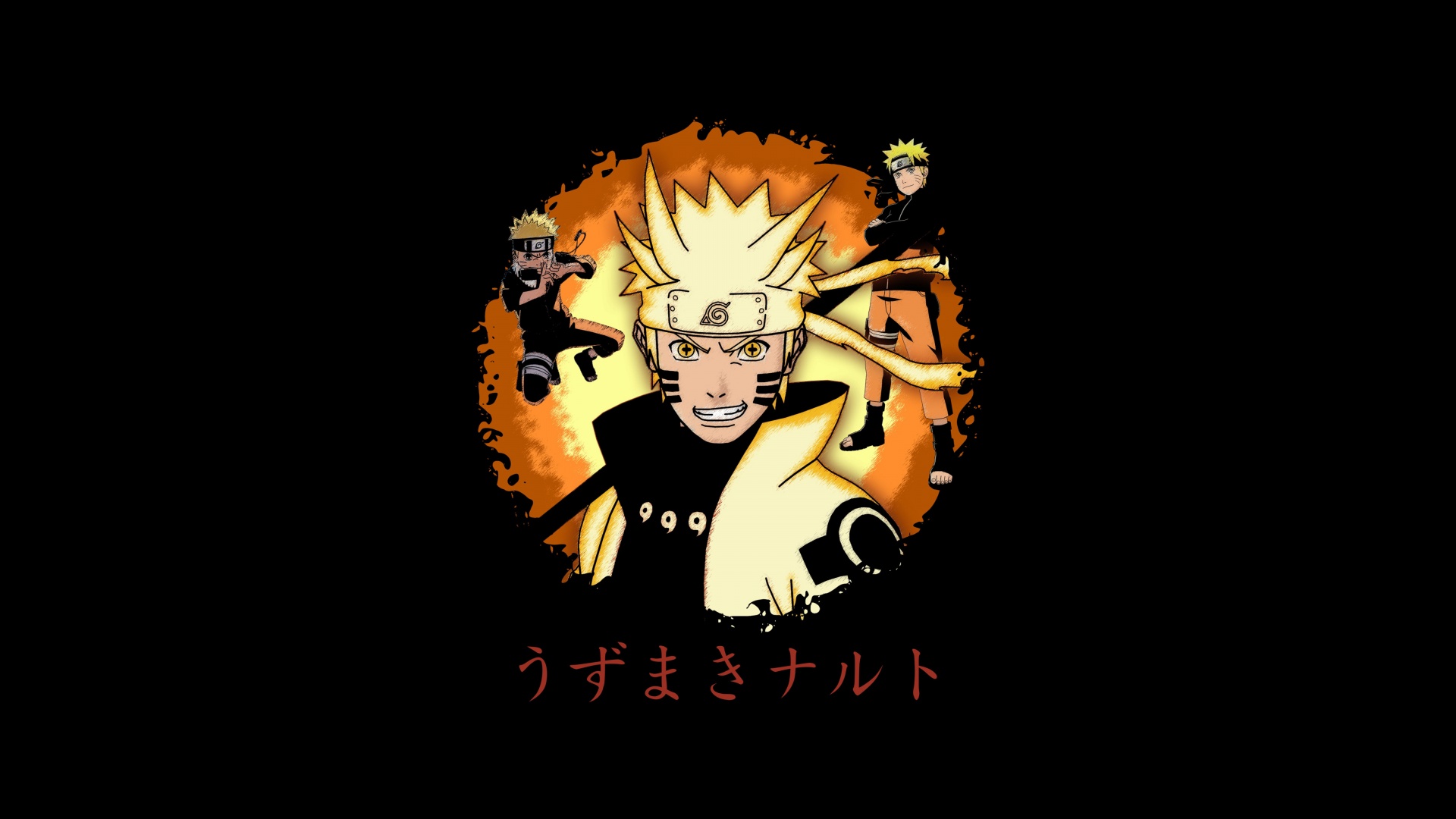 Naruto Uzumaki Wallpaper 4K, Dark theme, 5K, Black background