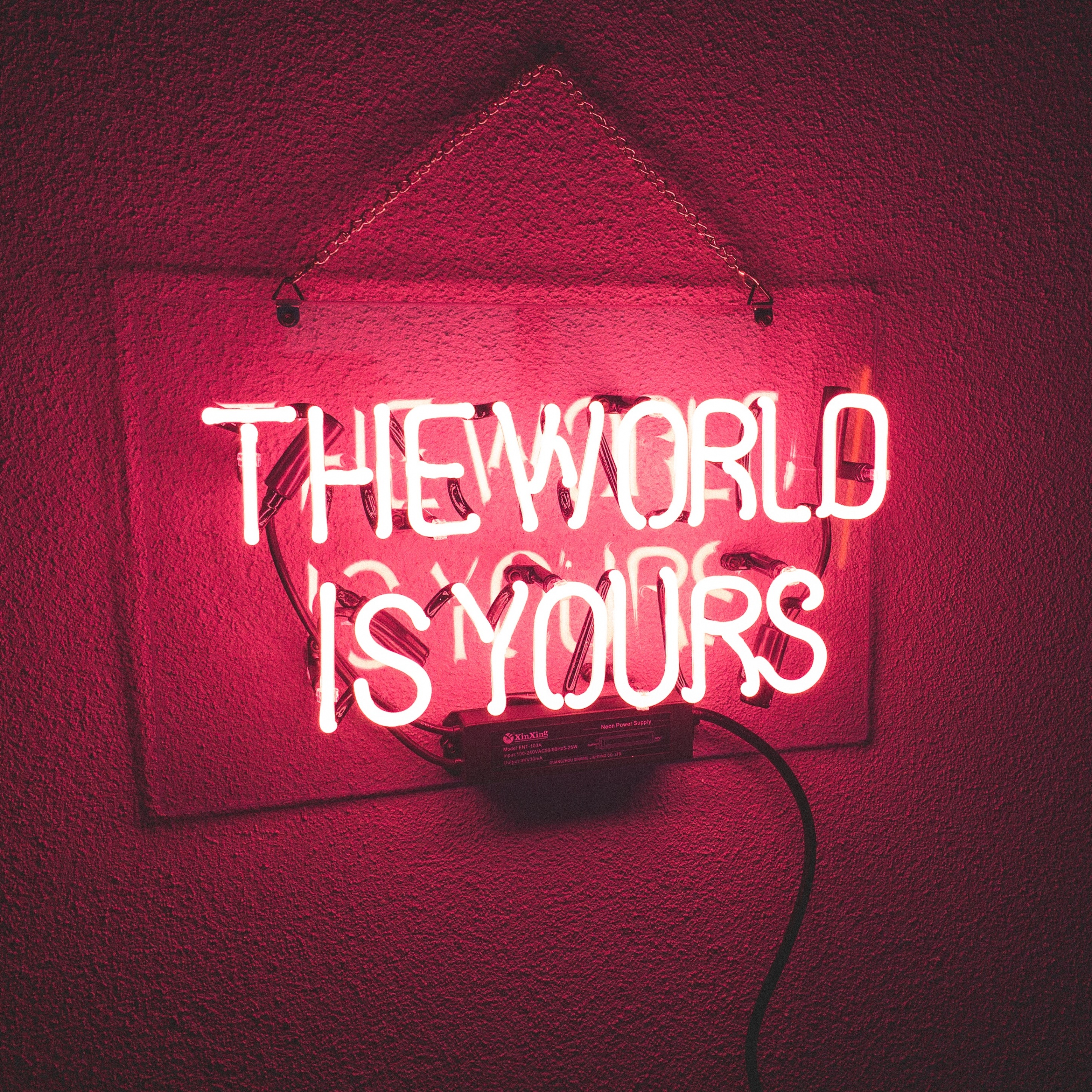 Neon light Wallpaper 4K, Red background, Quotes, #2149