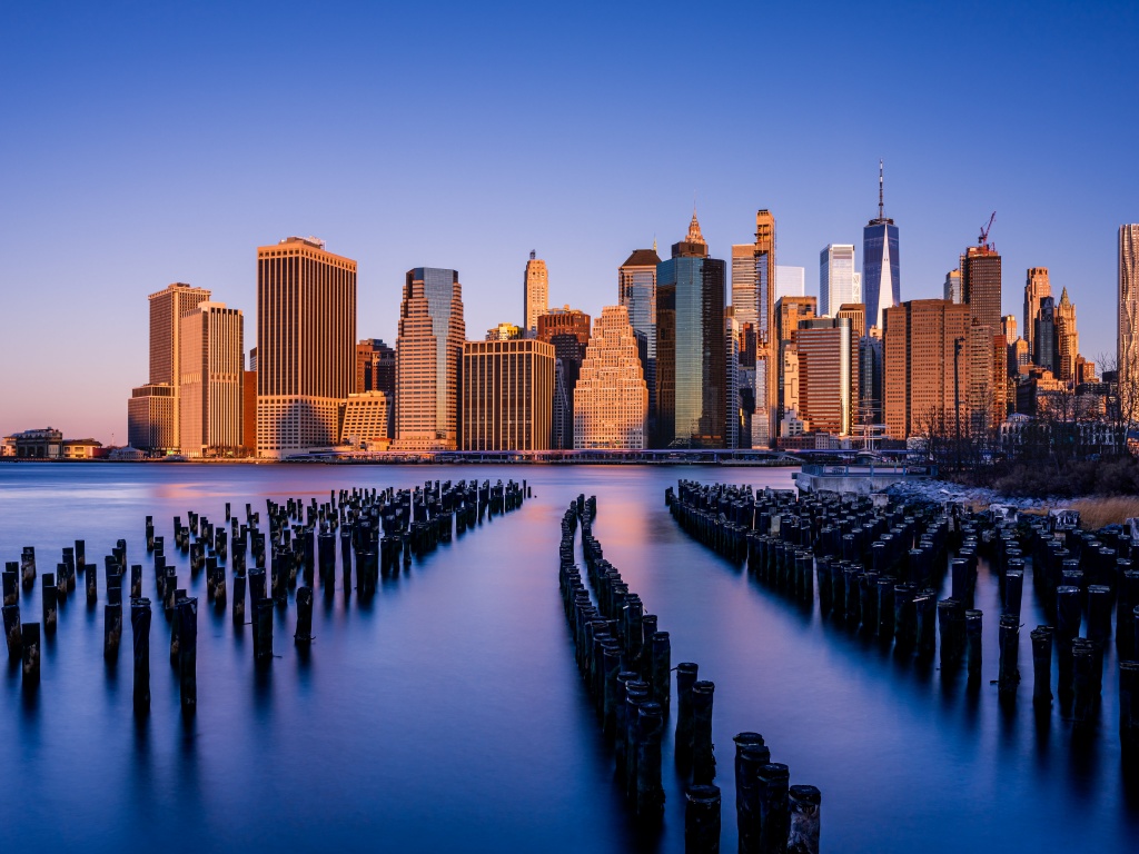 New York City Wallpaper 4K, Brooklyn, Manhattan, Skyscrapers