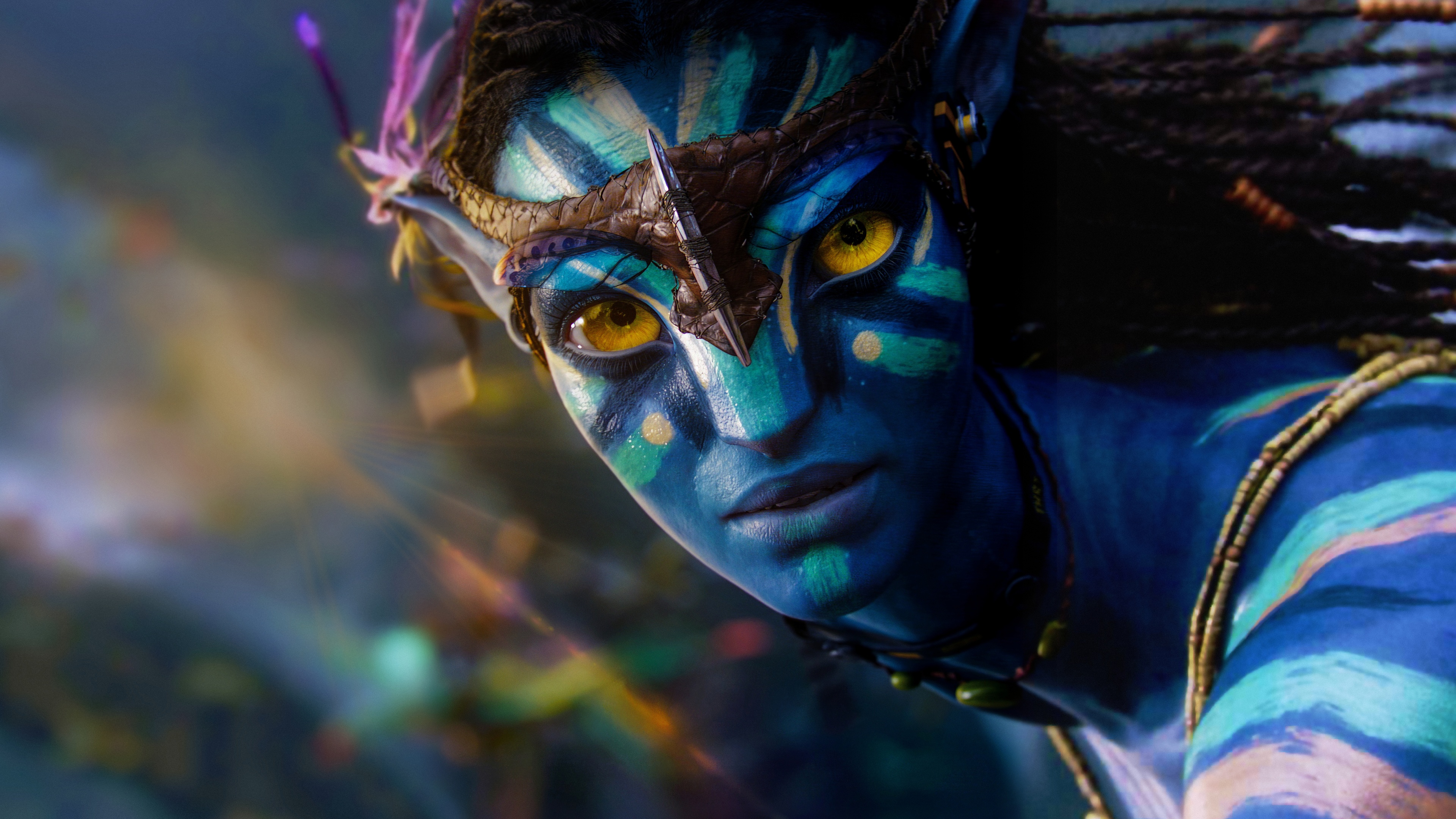 Chân dung một neytiri trong phim Avatar với đôi mắt đẹp 2K tải xuống hình  nền
