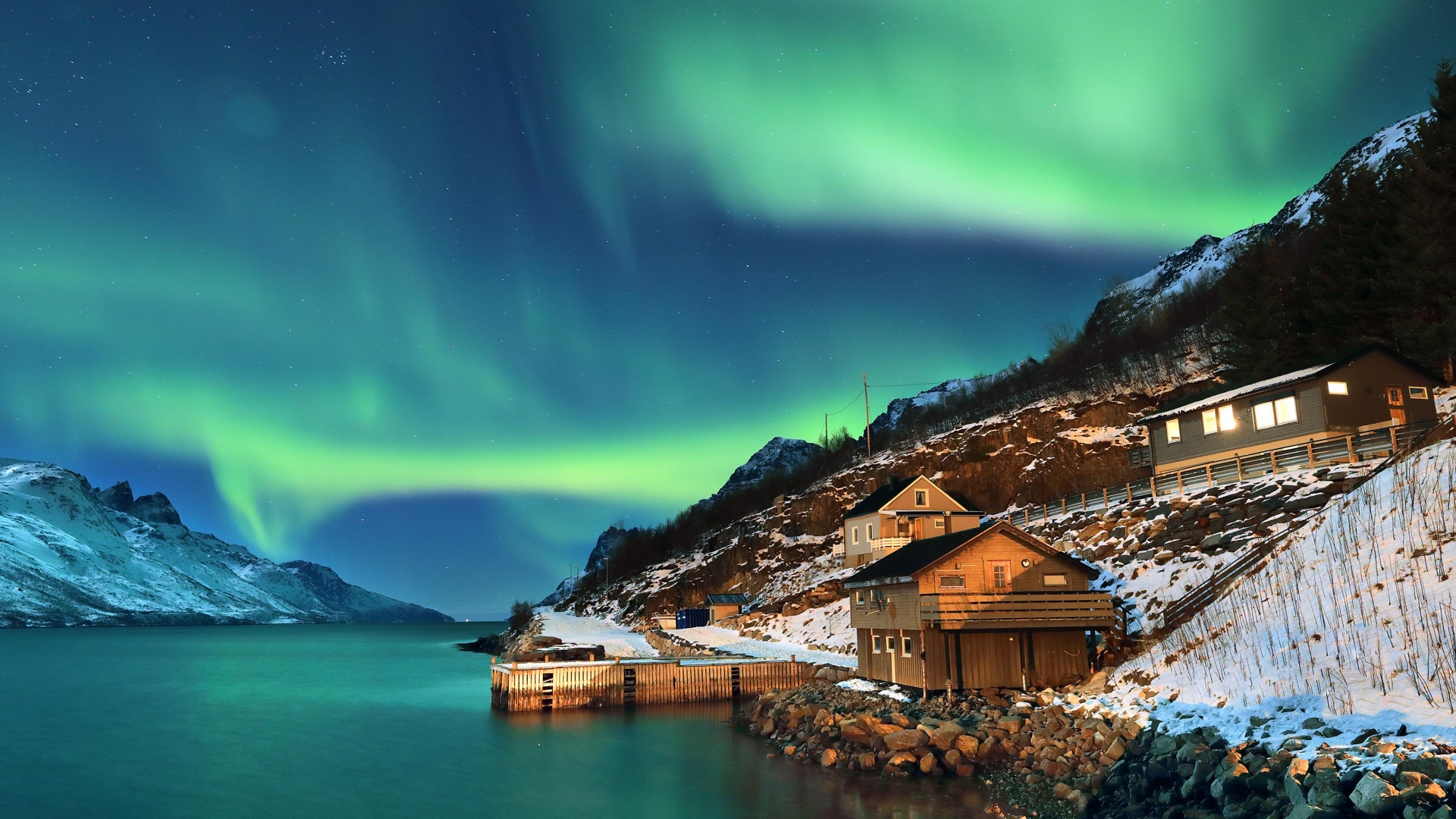 Northern Lights Wallpaper 4K, Scenery, Aurora Borealis, Norway