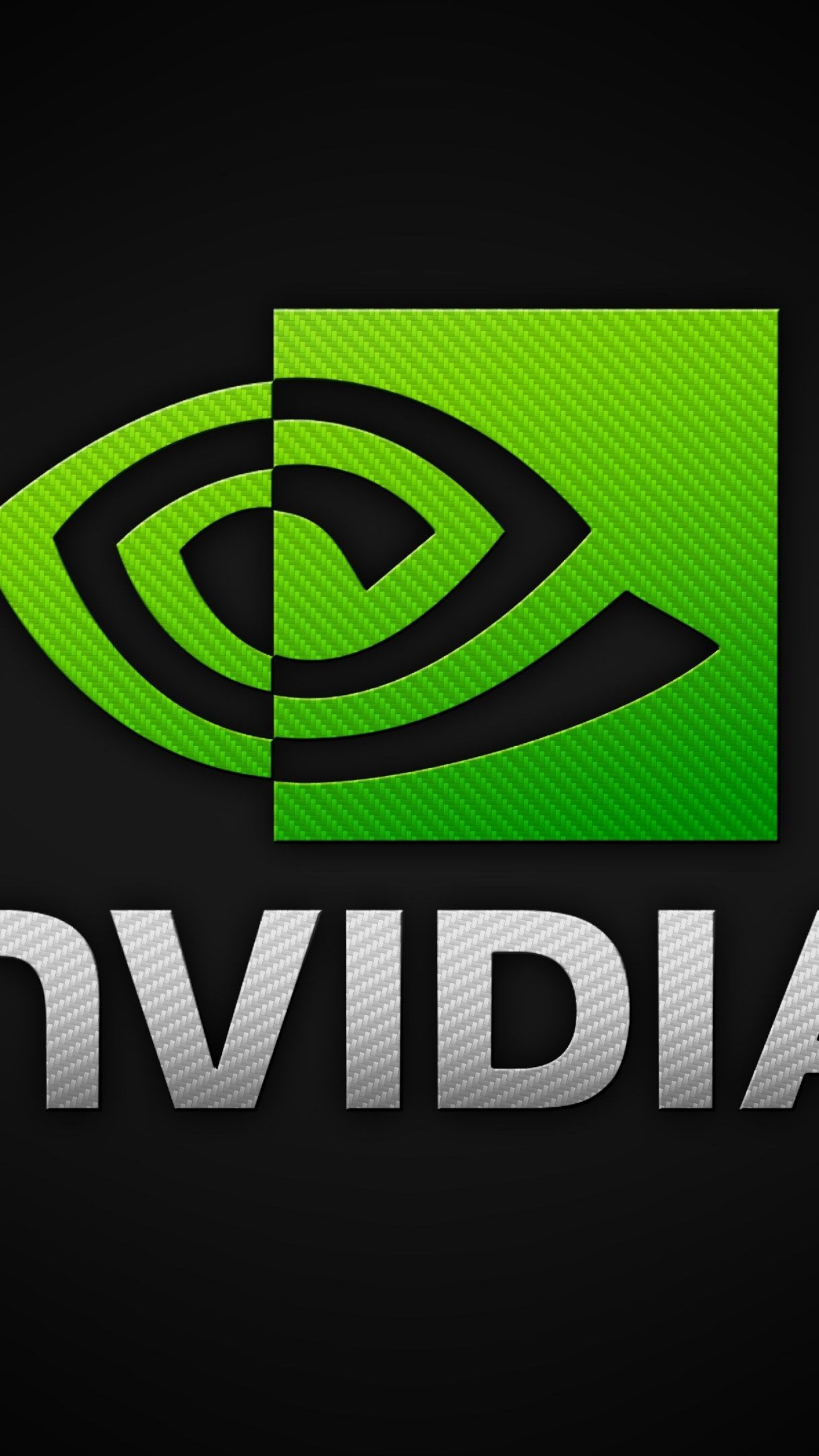Nvidia Logo Wallpaper 4K, Dark background