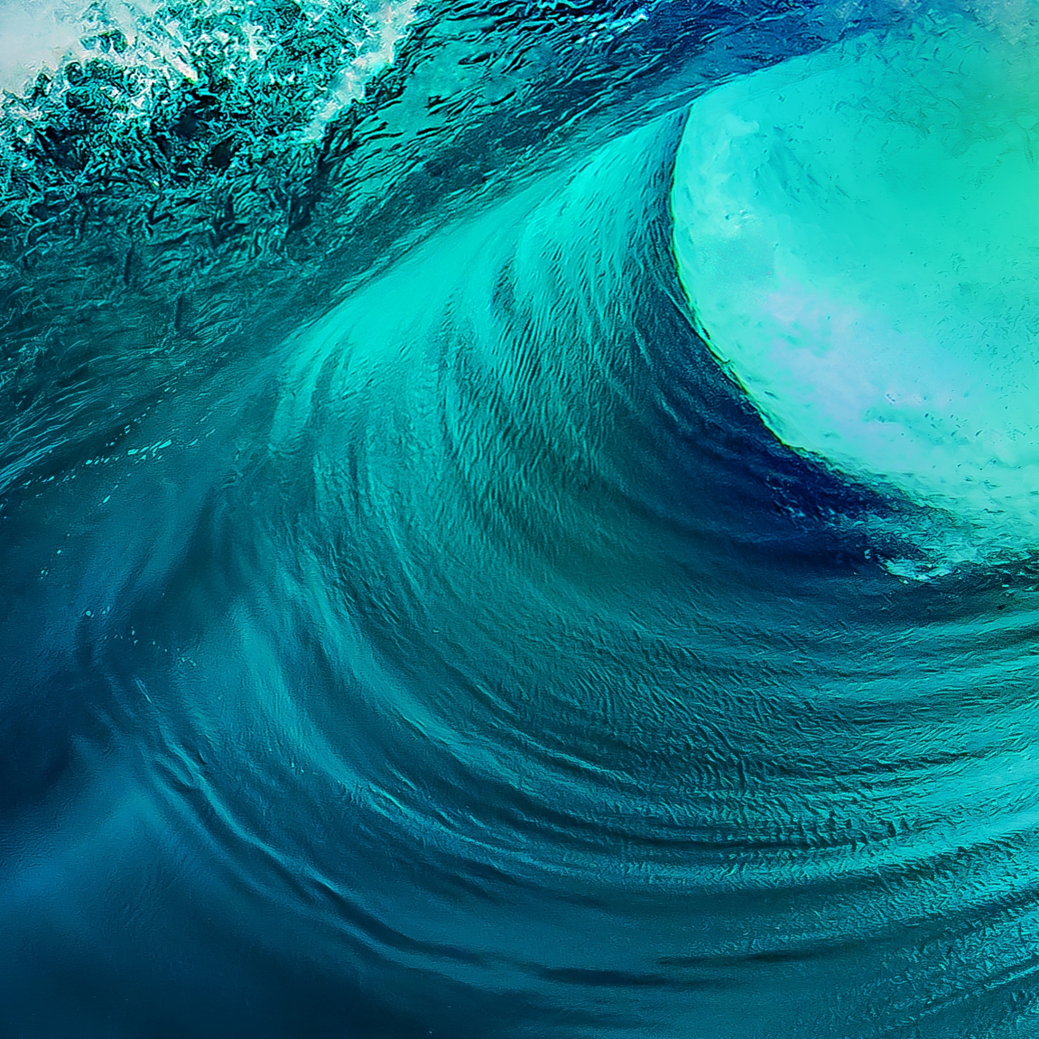 Ocean Waves Wallpaper 4K, Stock, Vivo NEX, Android 10