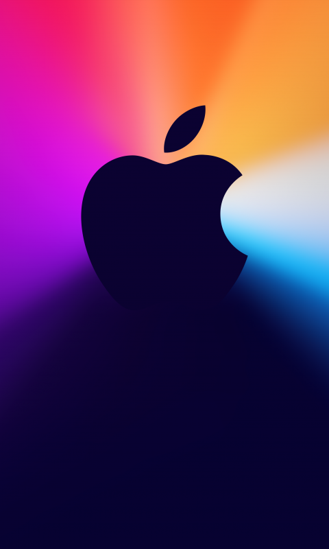 One more thing Wallpaper 4K, Apple logo, Gradient background