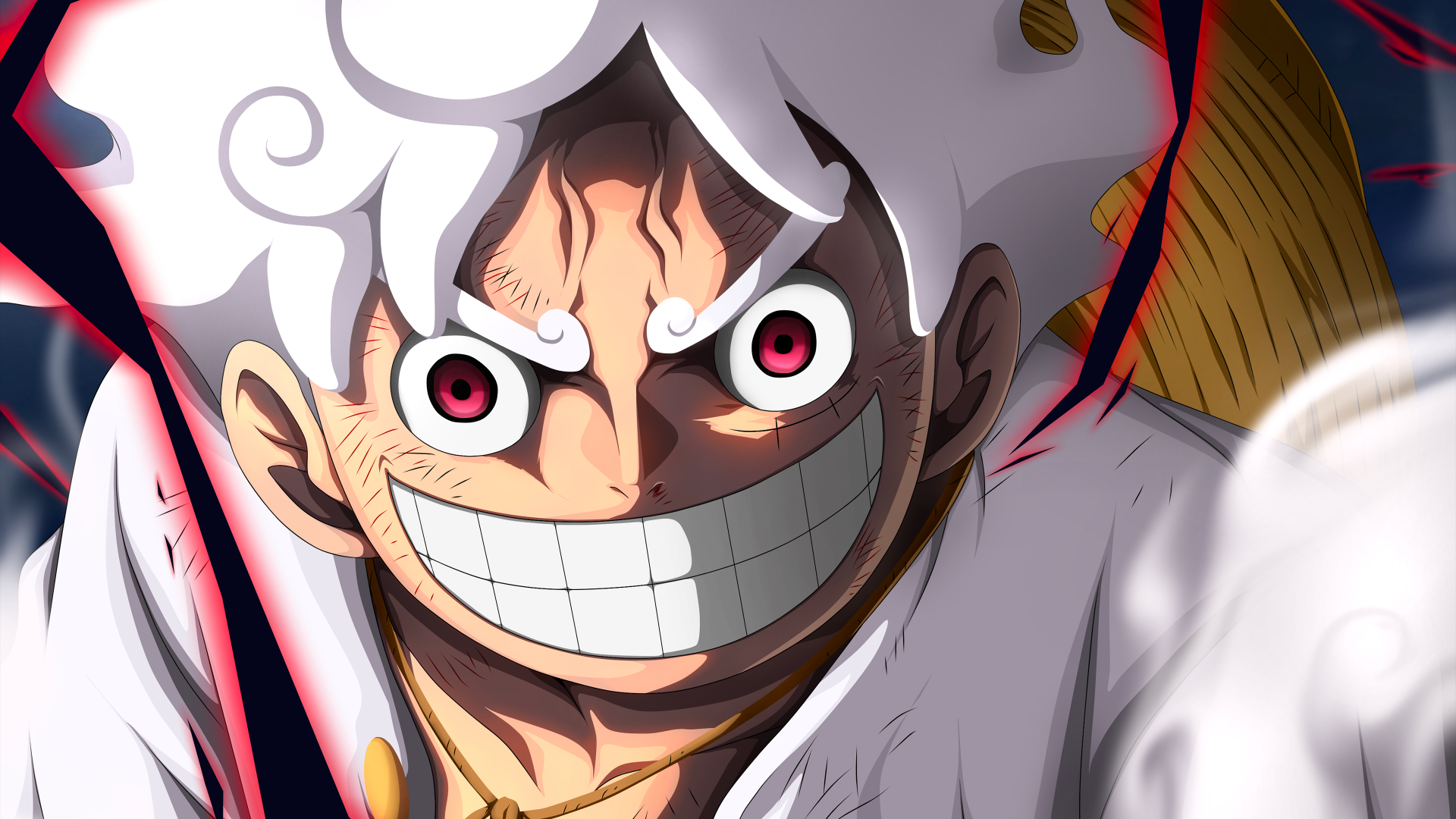 One Piece Wallpaper 4K, Gear 5, Luffy