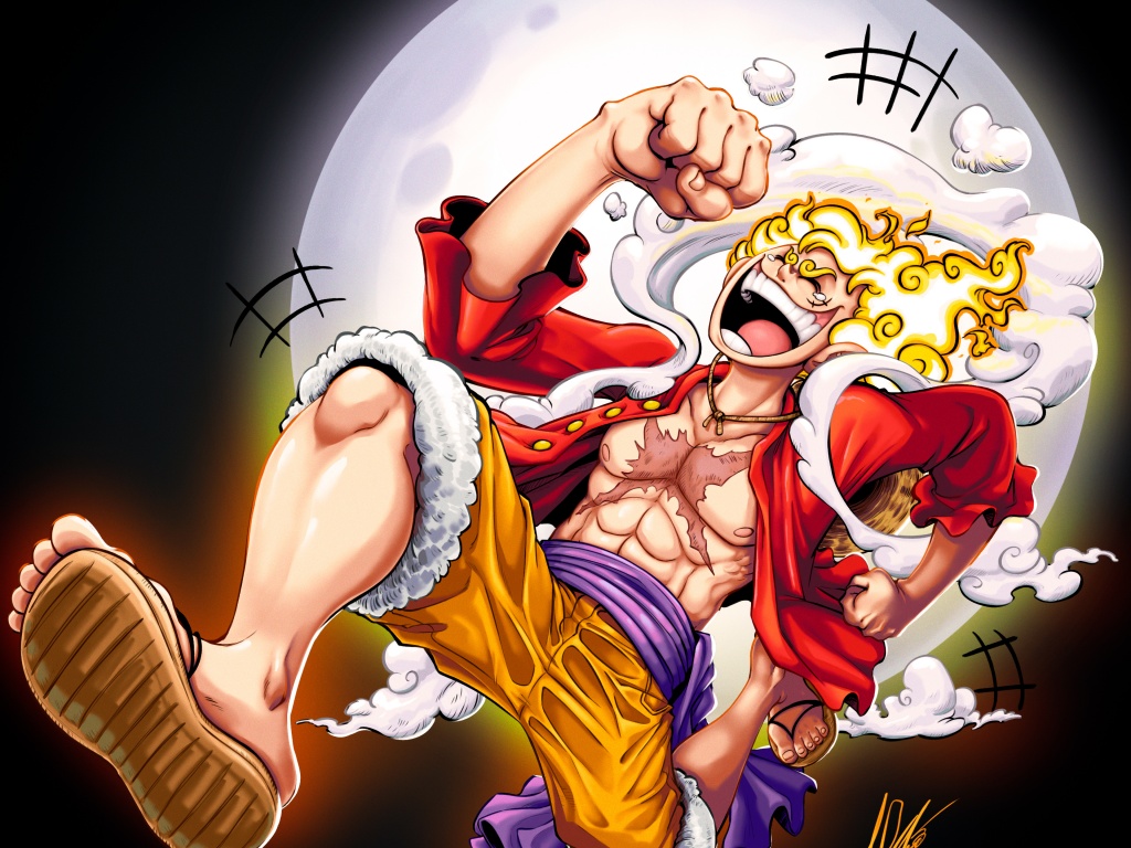 One Piece Gear 5 Luffy by Anime & Manga Aesthetic