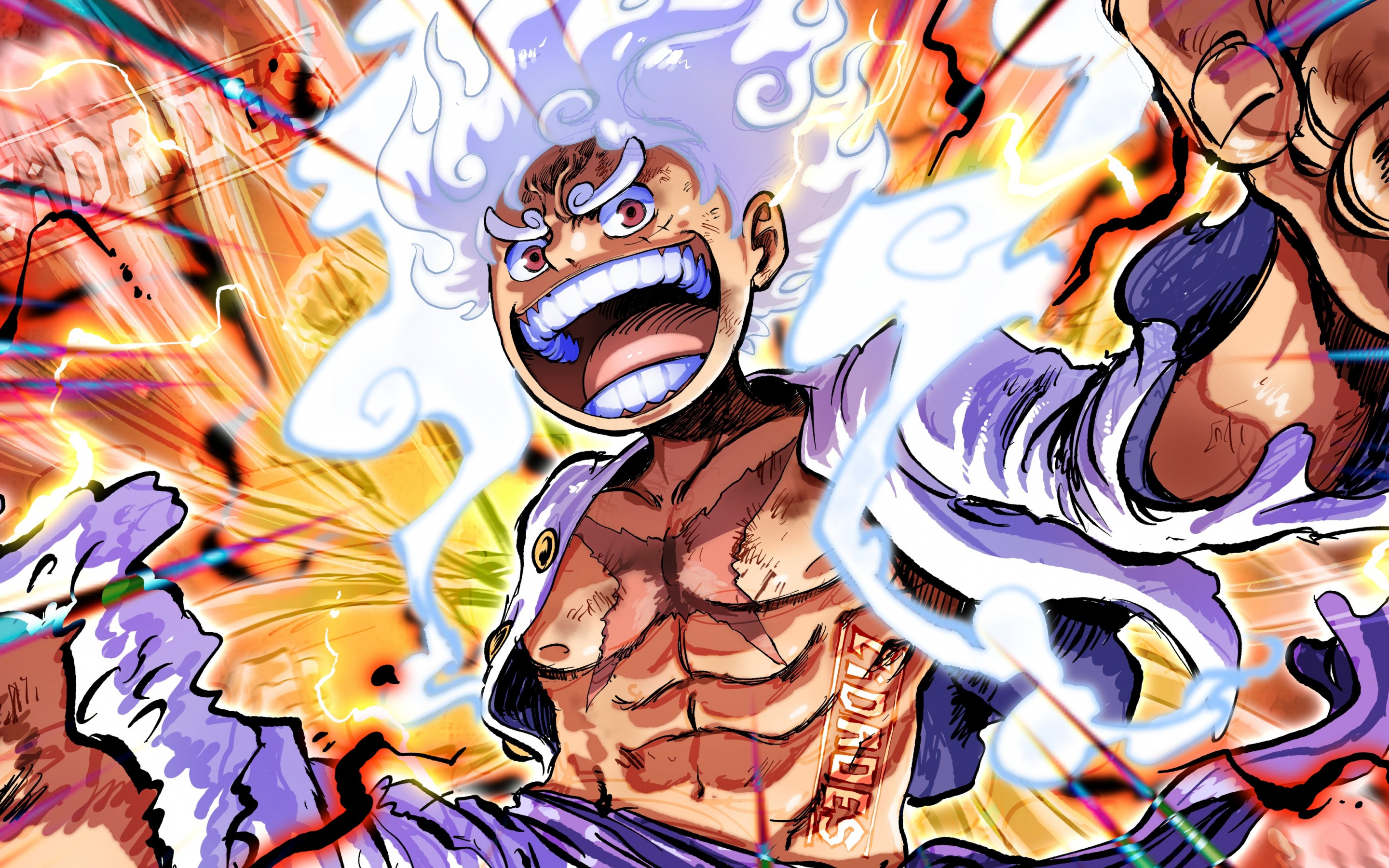 One Piece Luffy Gear 5 Cool Wallpapers - Anime Wallpapers iPhone