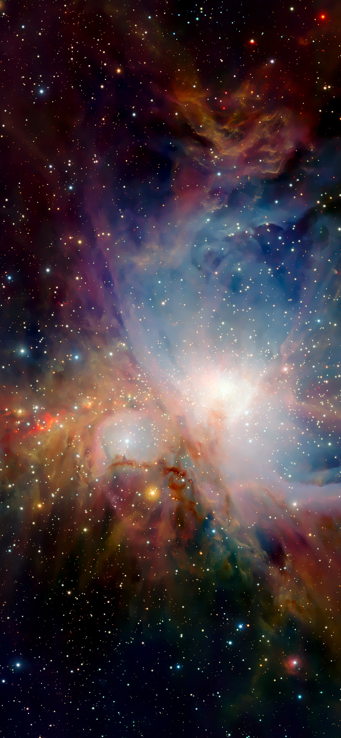 Orion Nebula Wallpaper 4K, Infrared vision, Scientific Observation