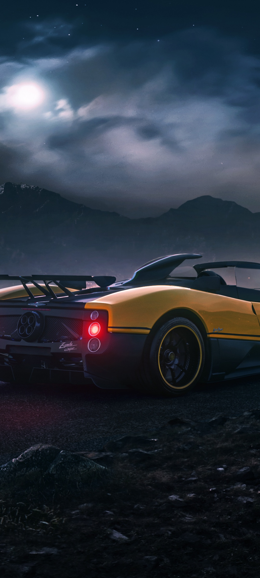 Pagani Zonda Cinque Wallpaper 4K, CGI, Roadster, Sports cars