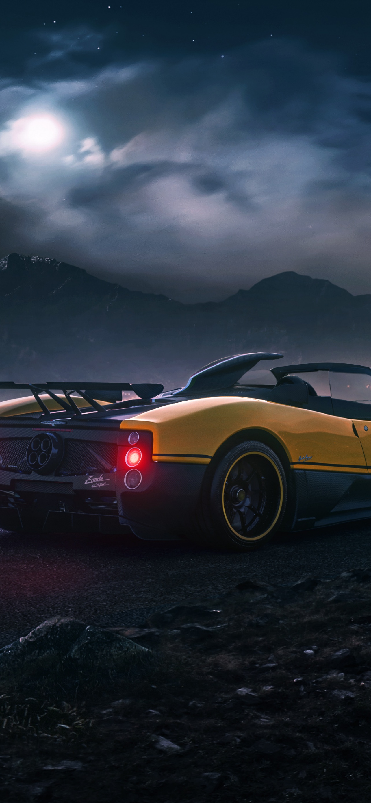 Pagani Zonda Cinque Wallpaper 4K, CGI, Roadster, Sports cars