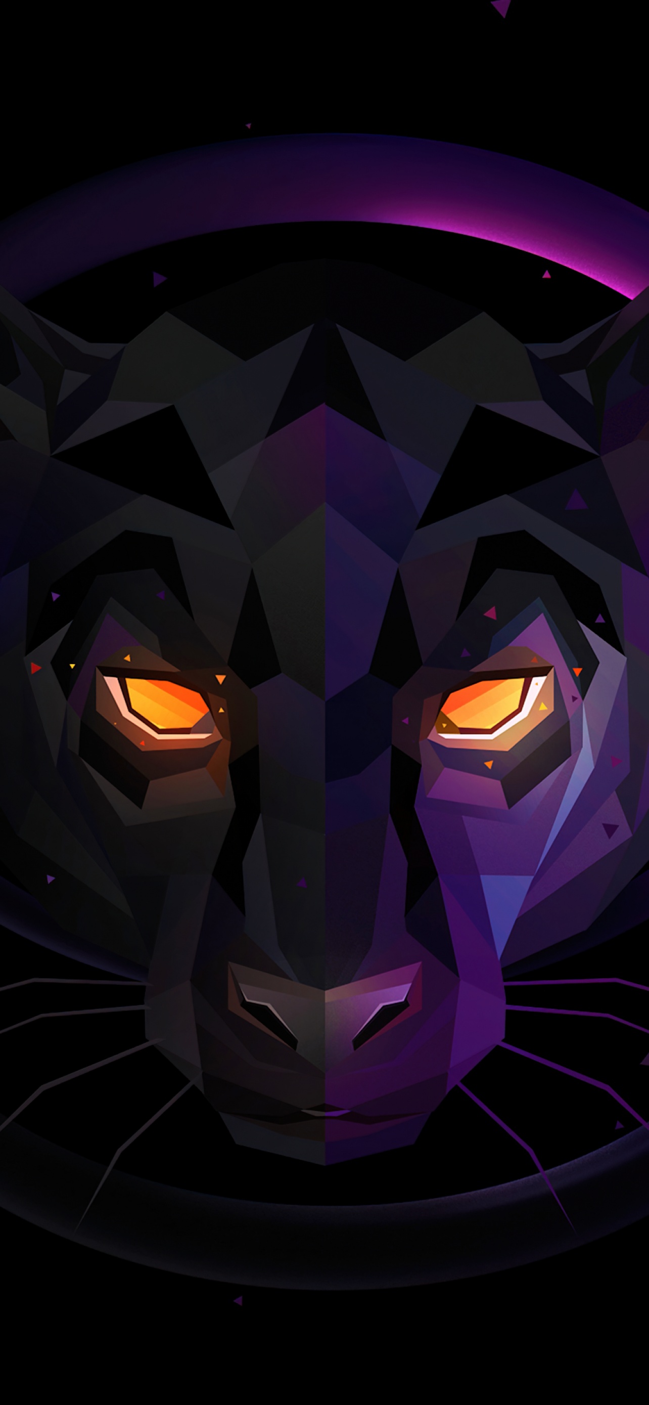 Panther Wallpaper 4K, Scary, Glowing eyes, Graphics CGI, #6135