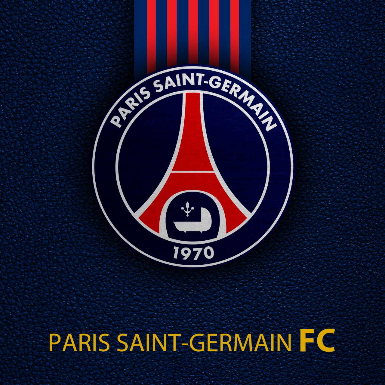 Paris Saint-Germain Wallpaper 4K, Football team, Logo, Dark blue