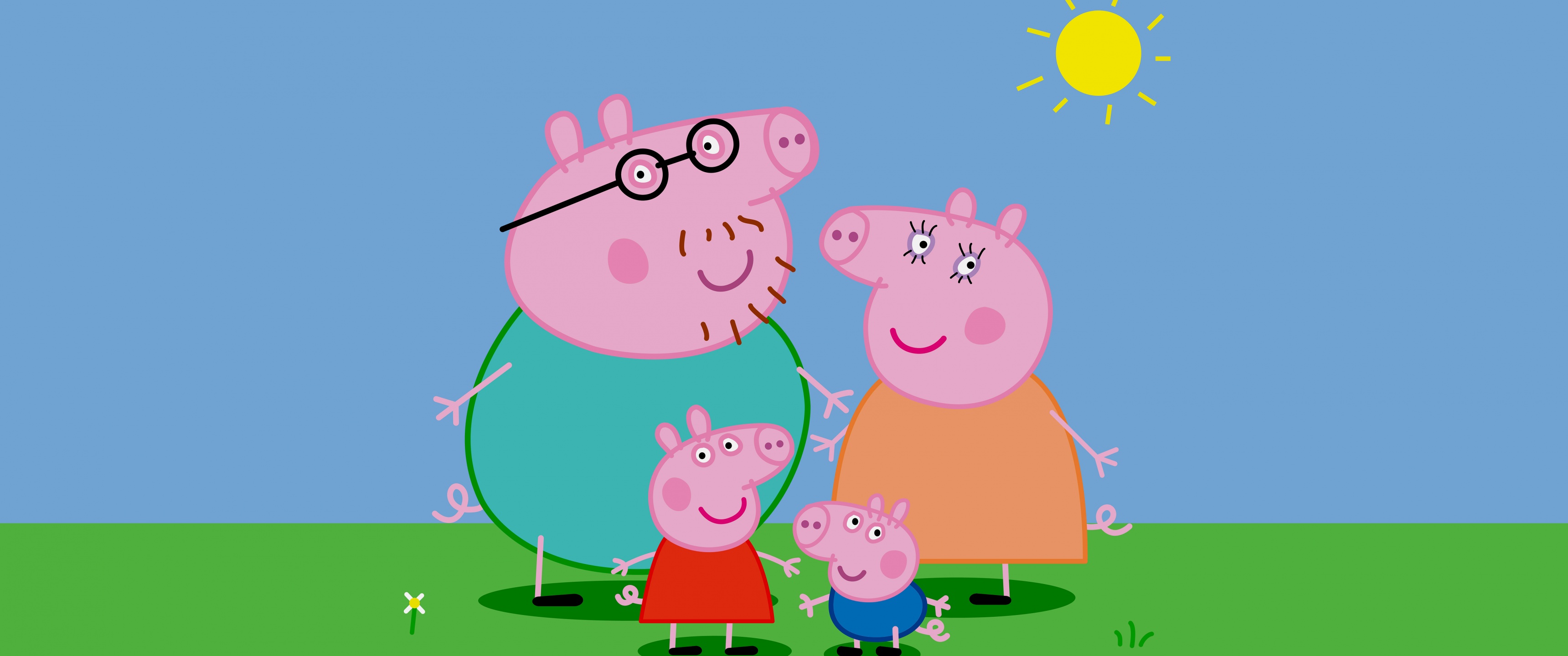 Peppa Pig family Wallpaper 4K, Daddy Pig, Mummy Pig, Movies, #9507