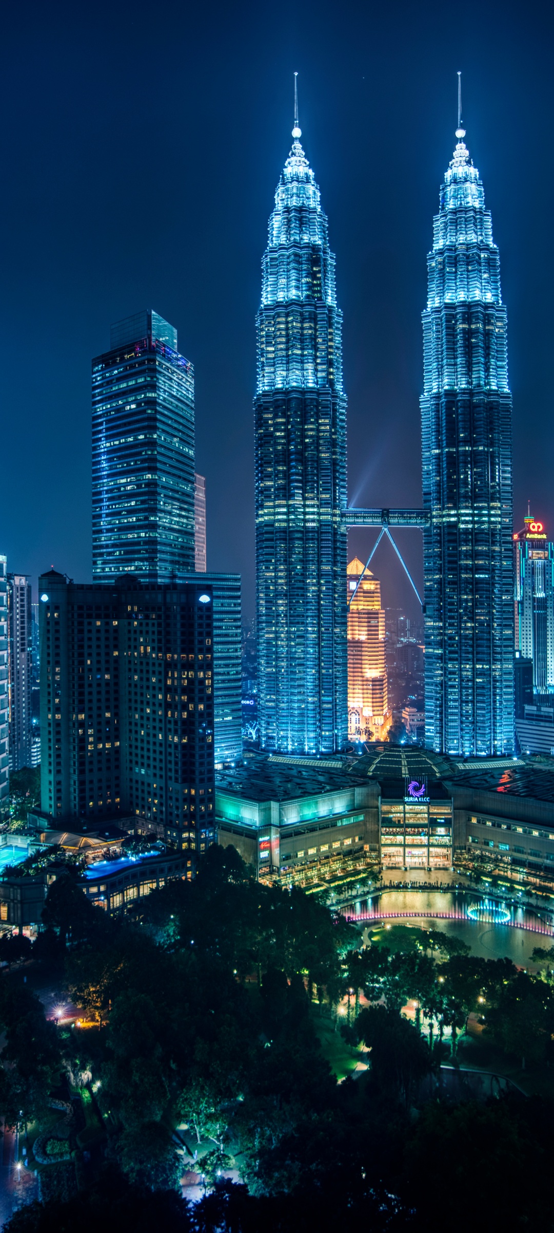 Petronas Towers 4K Wallpaper, Kuala Lumpur, Malaysia, Cityscape, Night