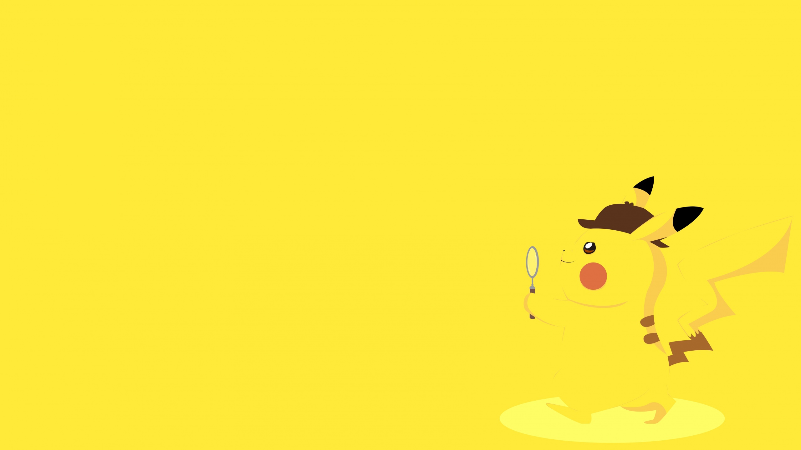 Pikachu Wallpaper 4K, Yellow background, Minimal, #4405