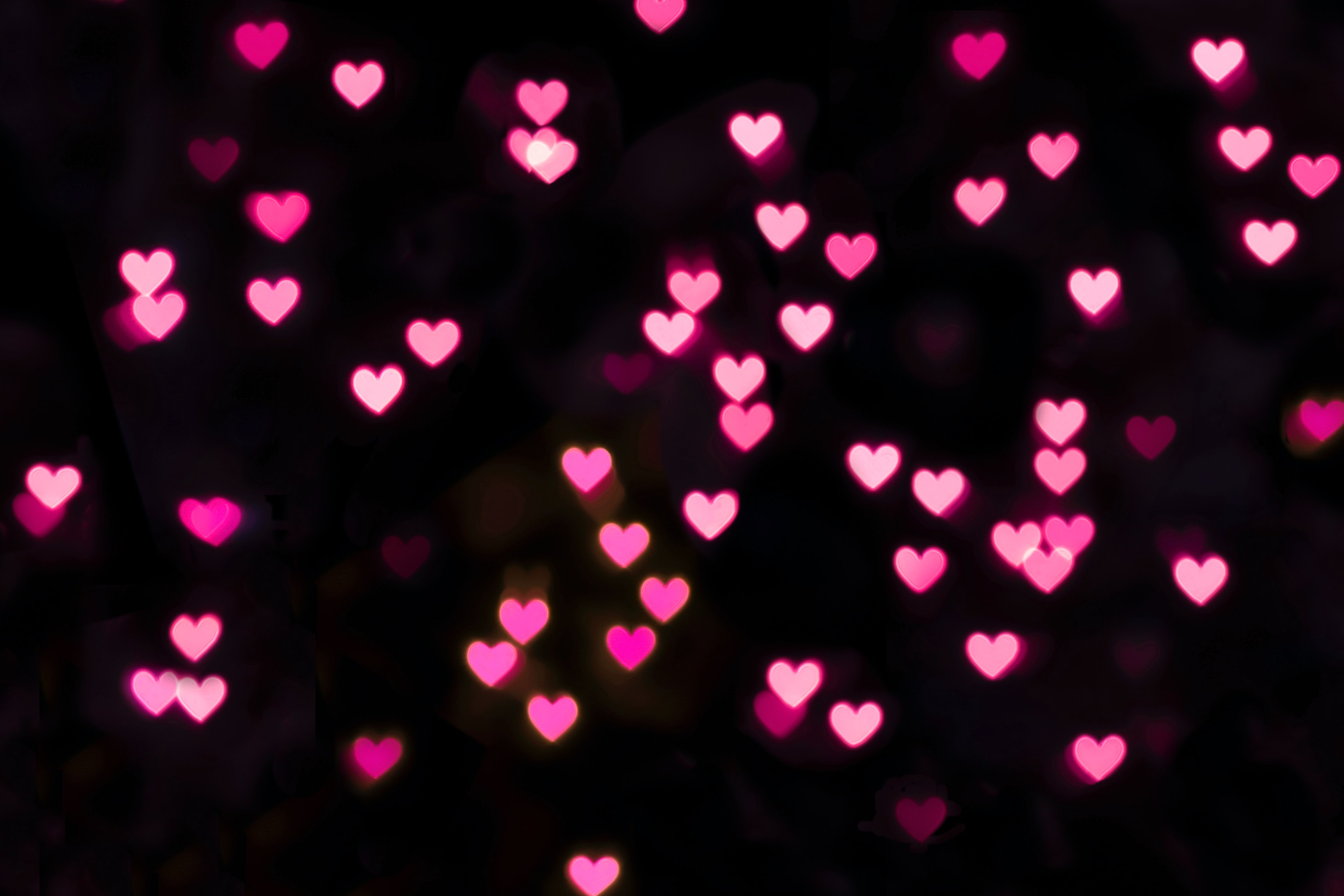 black and pink heart background