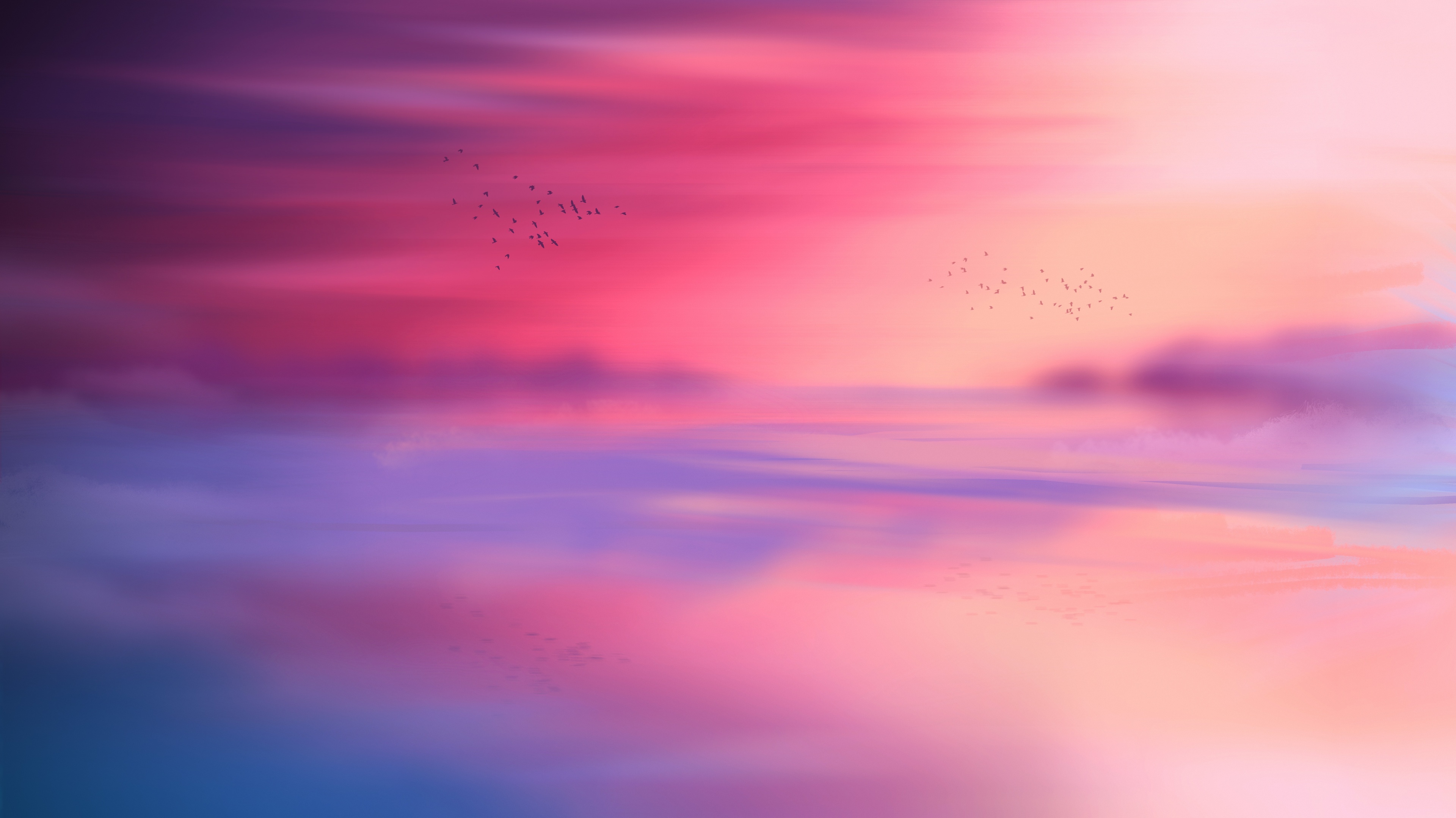 Pink sky Wallpaper 4K, Horizon, Scenic, Nature, #4586