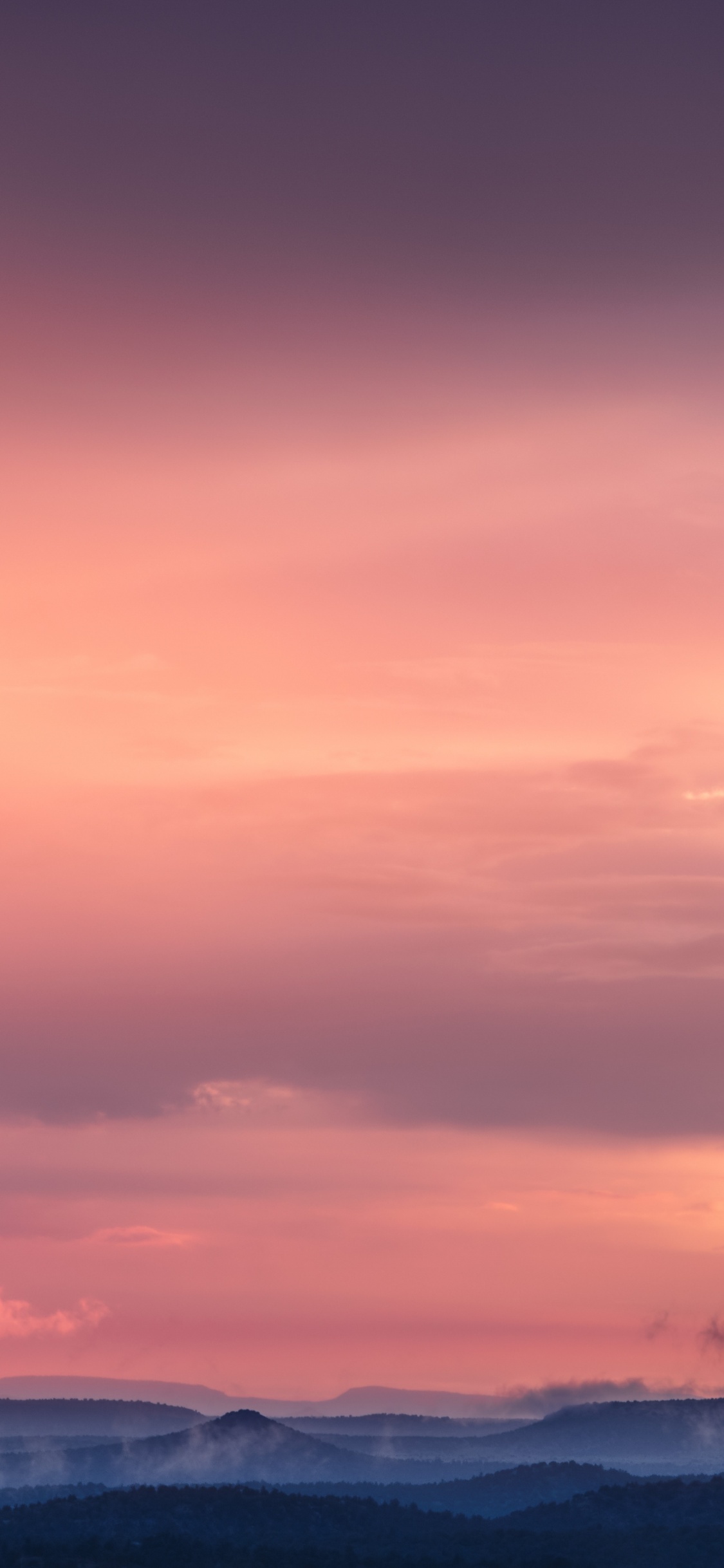 Pink sky Wallpaper 4K, Sunset, Mountains, Nature, #3178