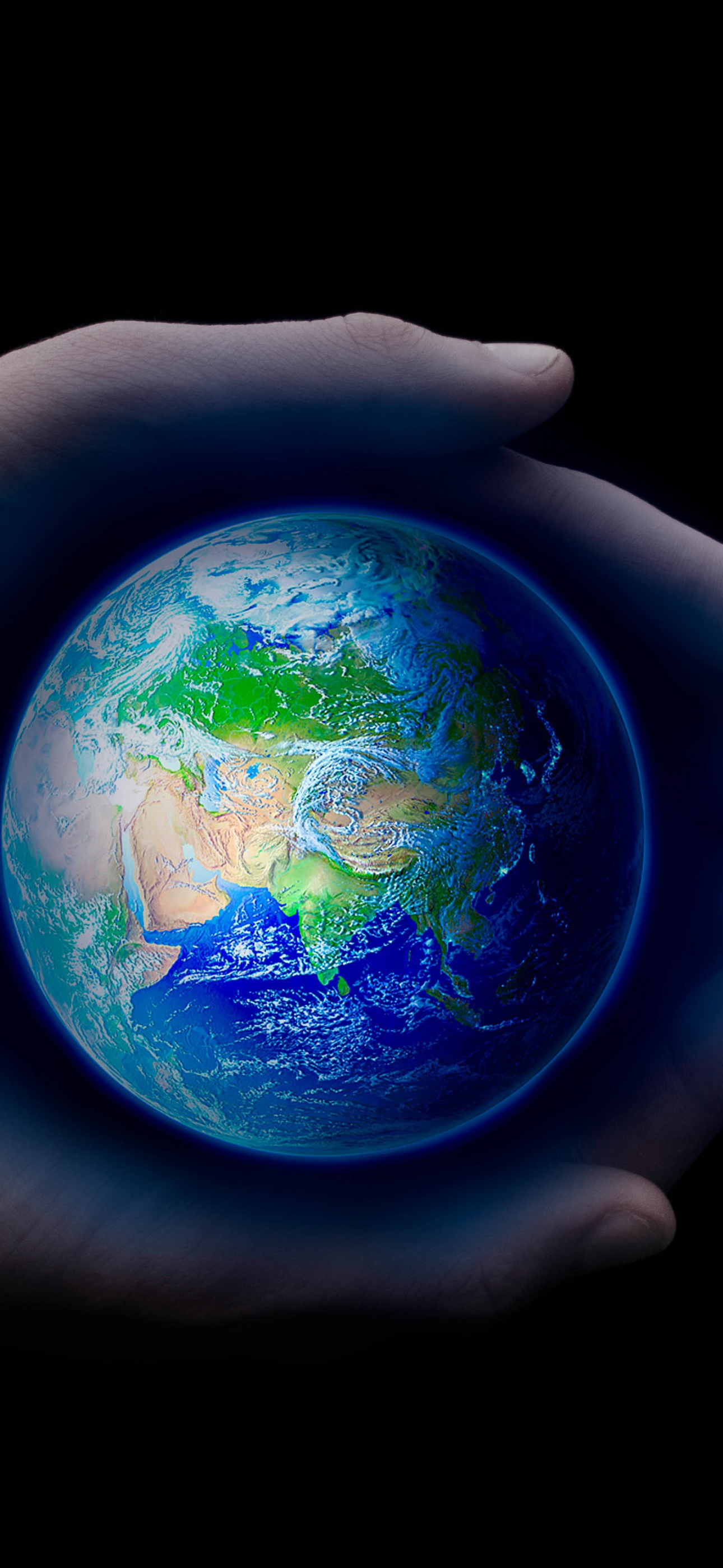 Planet Earth Wallpaper 4K Holding hands Palm 8267
