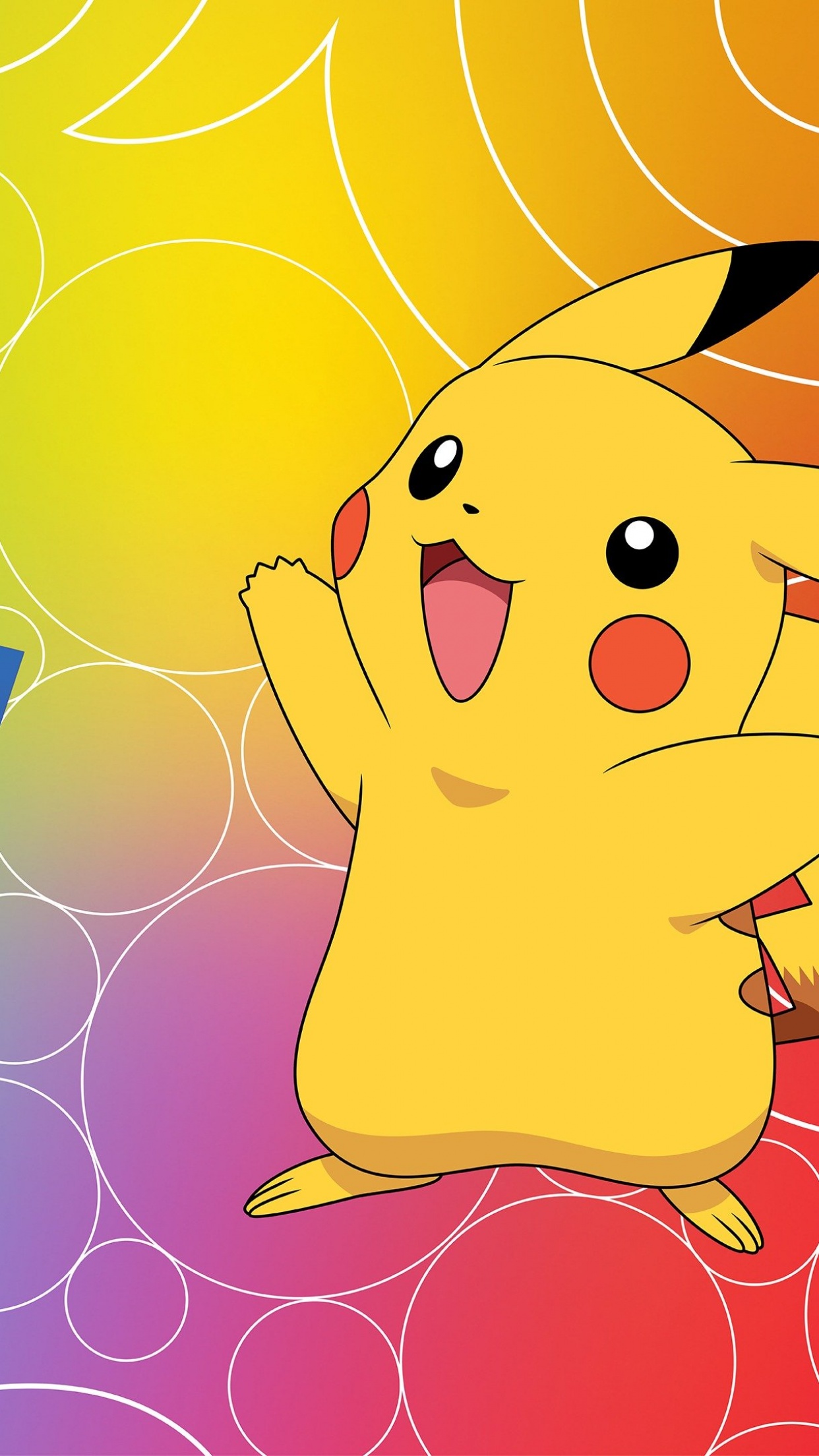 Pokemon Wallpaper 4K, Pikachu, Colorful background