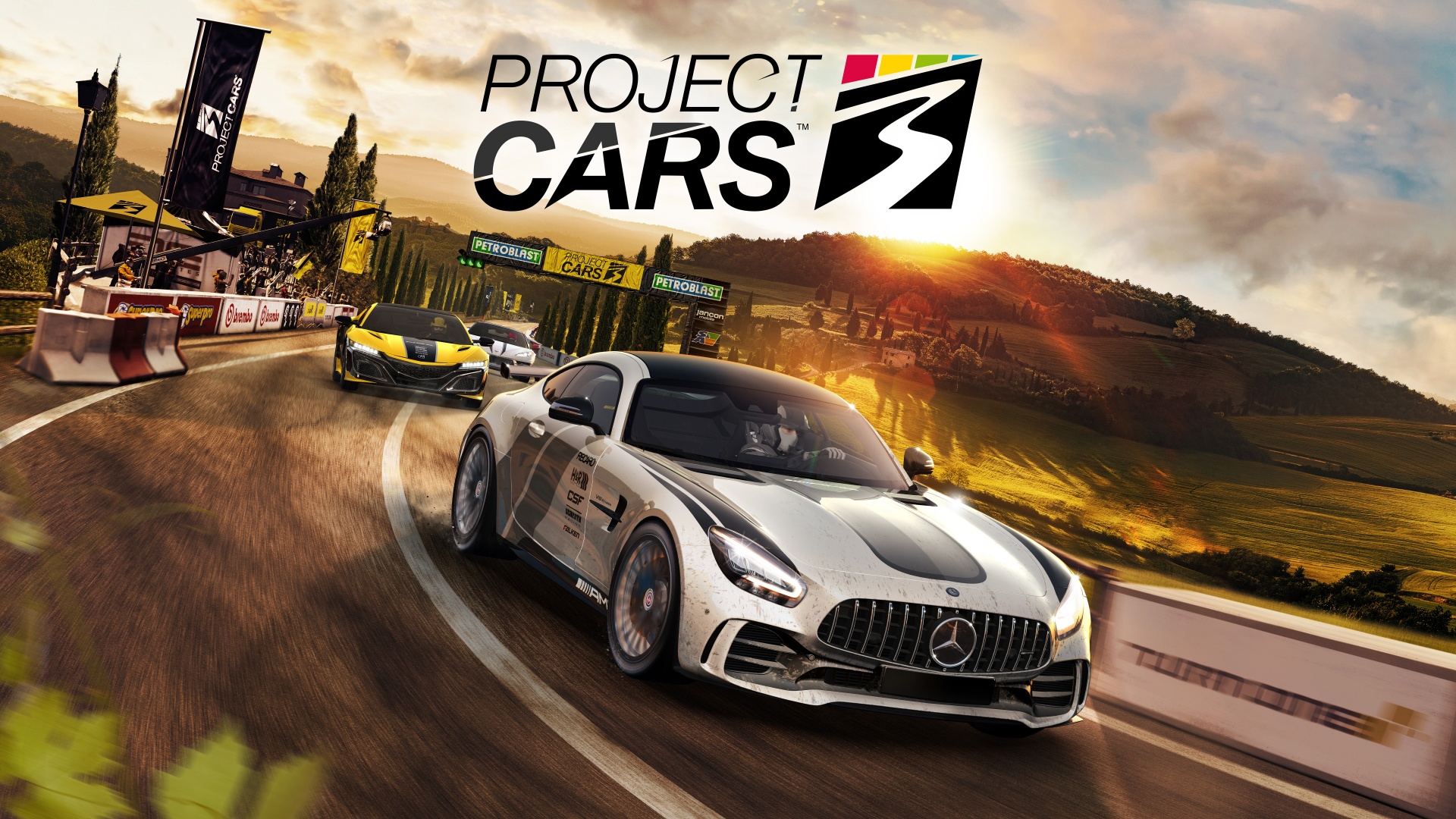 Project Cars 3 4K Wallpaper, Mercedes-AMG GT R, PC Games, PlayStation 4