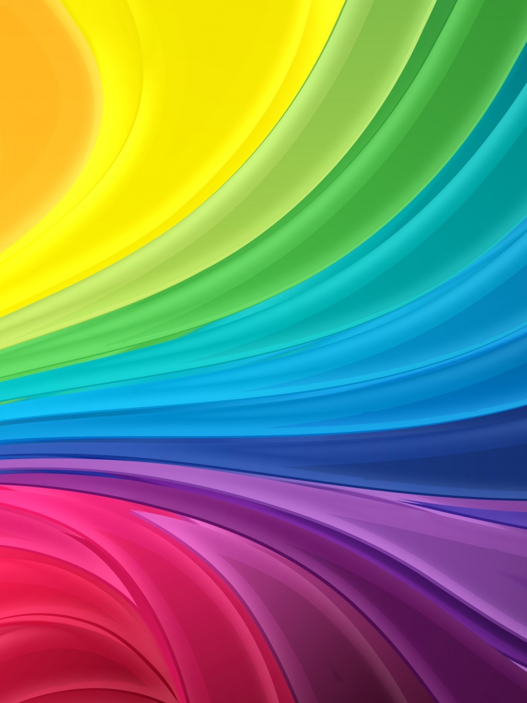 Rainbow colors 4K Wallpaper, Colorful, Multi color, Waves, Aesthetic