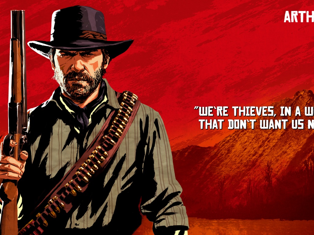 Red Dead Redemption 2 Wallpaper 4K, Arthur Morgan quotes