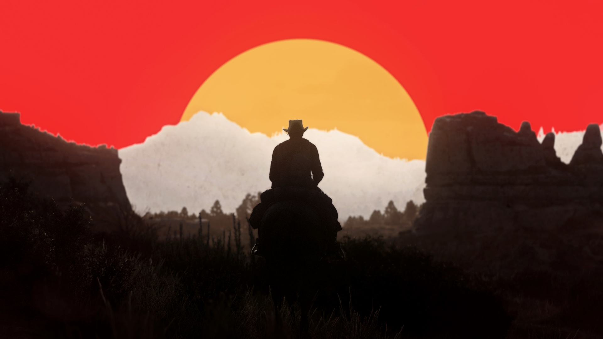 Red Dead Redemption 2 minimalistic wallpaper