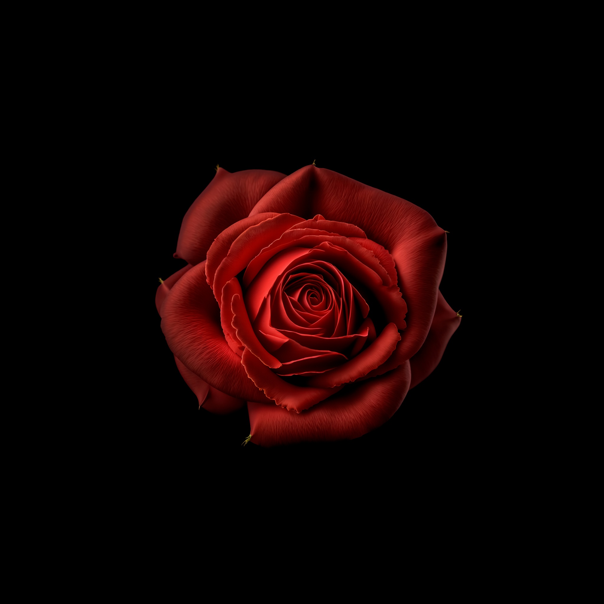 Red flower Wallpaper 4K, Red Rose, Black background, 5K