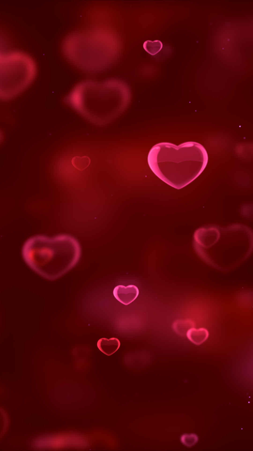 Hot Red Heart Shapes With HD Background Images