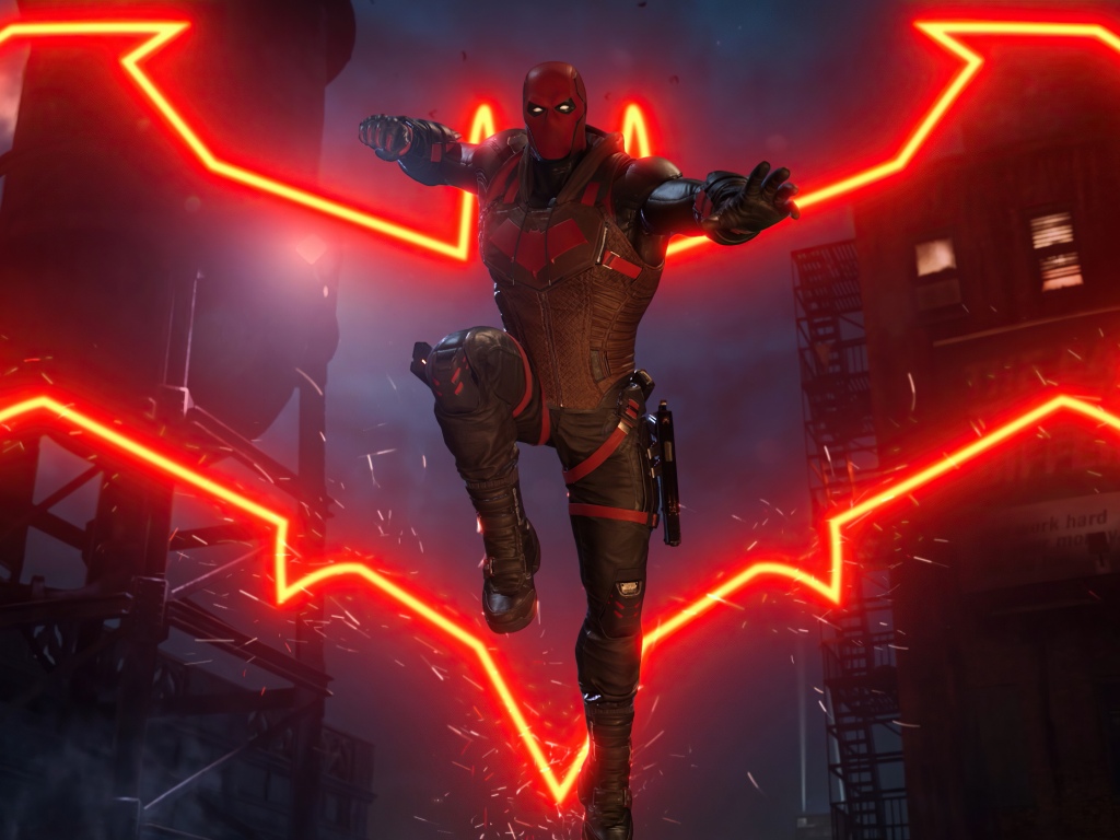 Red Hood 4K Wallpaper, Gotham Knights, 2021 Games