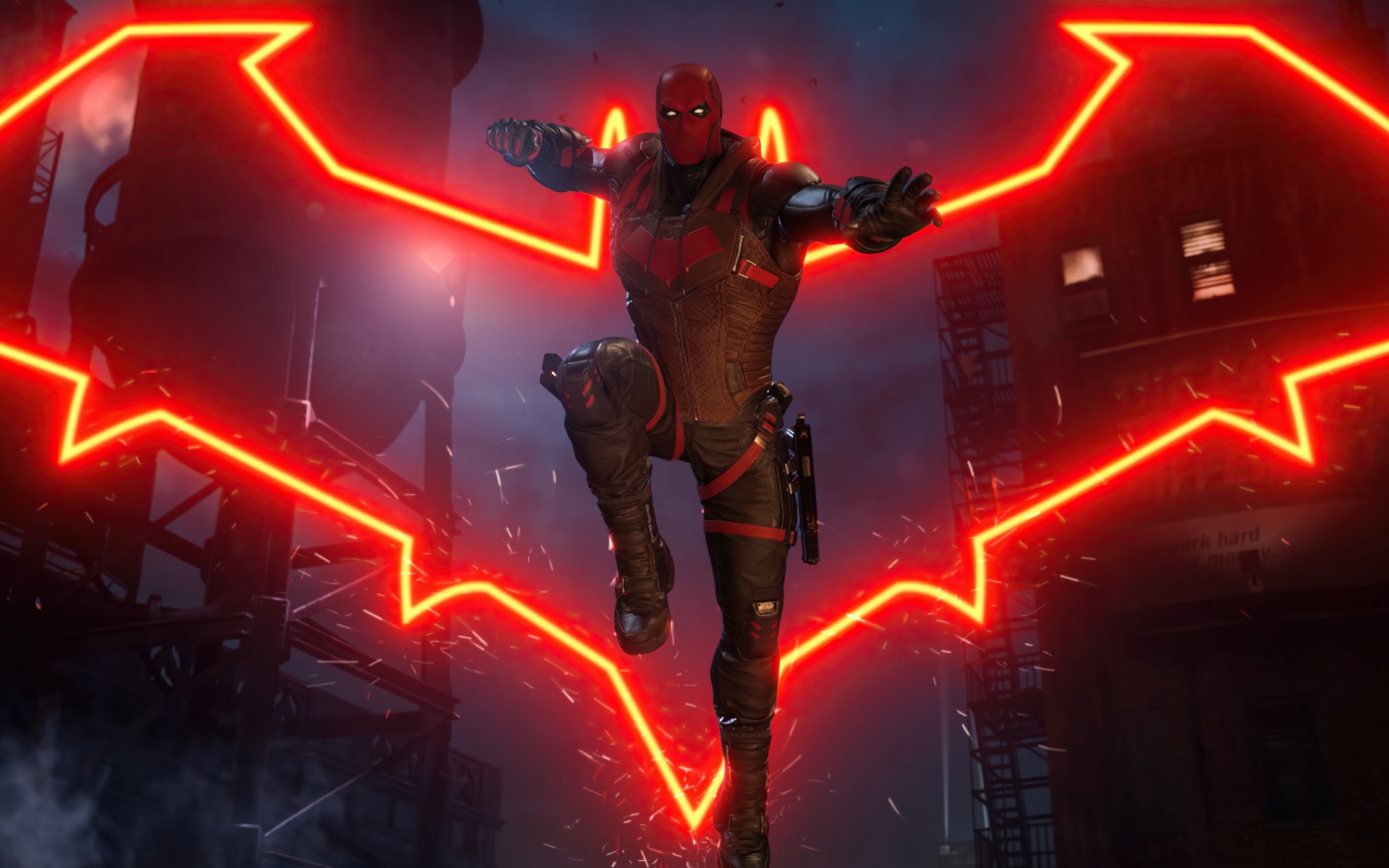 superman and batman logo Hood gotham knights games playstation 2021