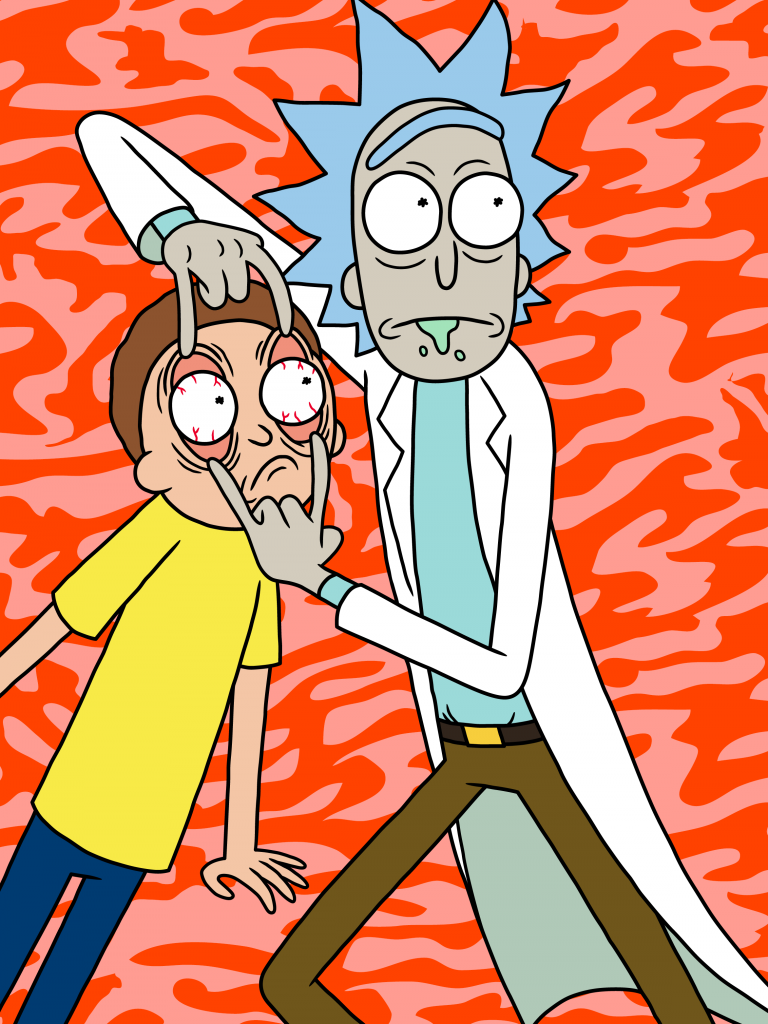 Rick and Morty Wallpaper 4K, Morty Smith, Rick Sanchez