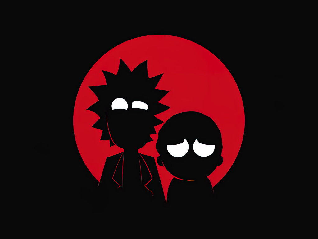Rick and Morty Wallpaper 4K, Rick Sanchez, Black/Dark, #9494